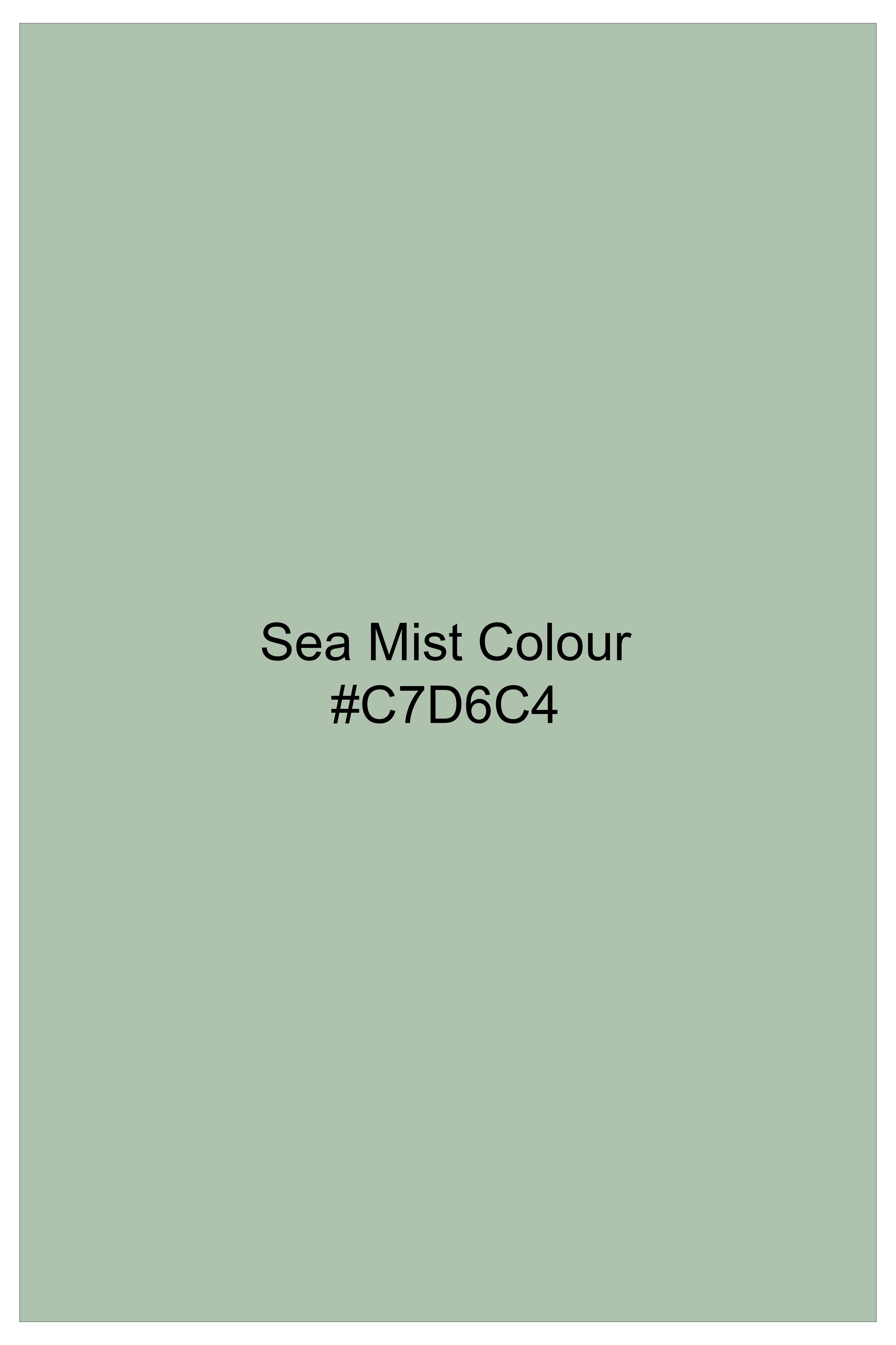 Sea mist Green Luxurious Linen Shirt