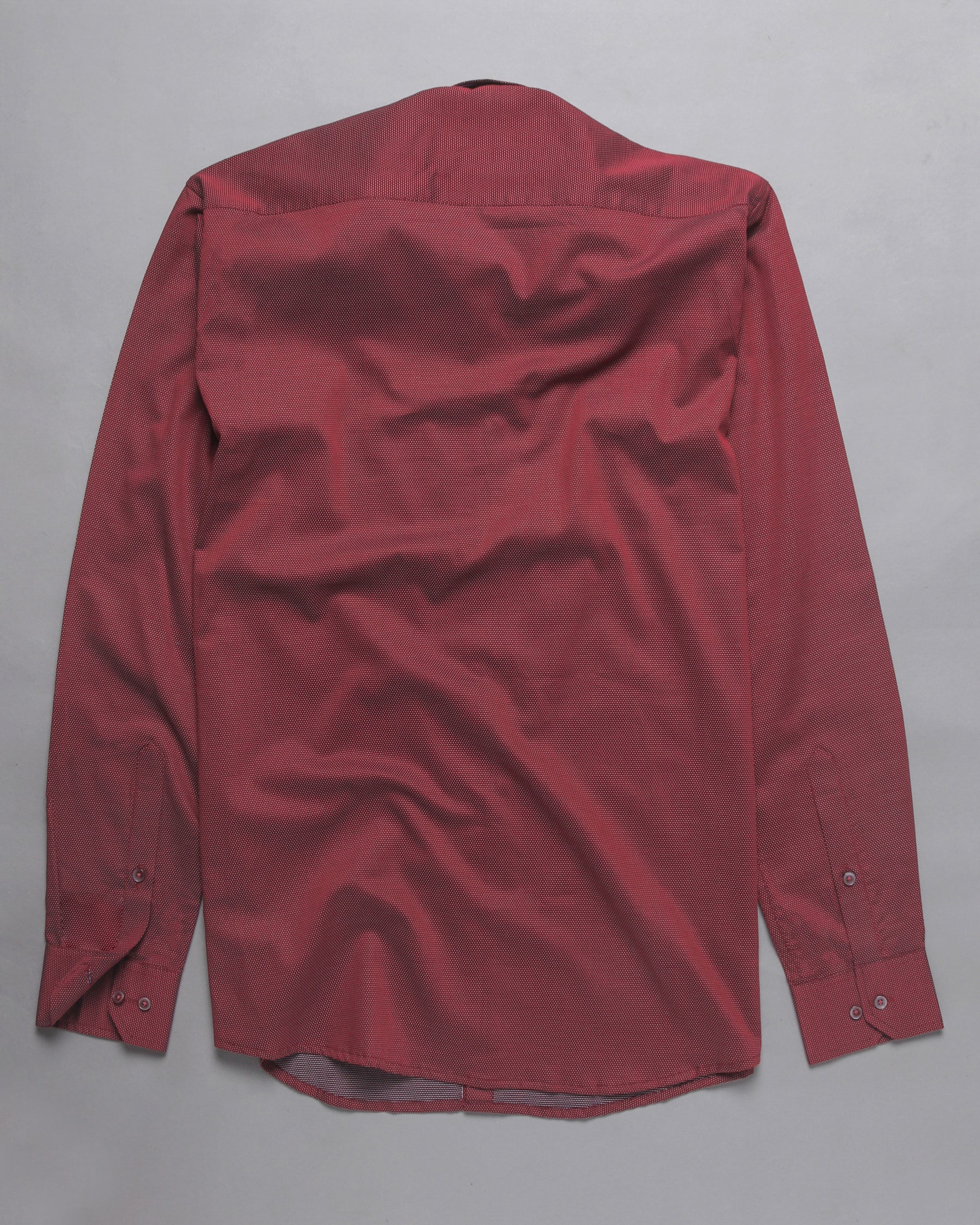 Ruby Red Diamond Dobby Giza Cotton shirt