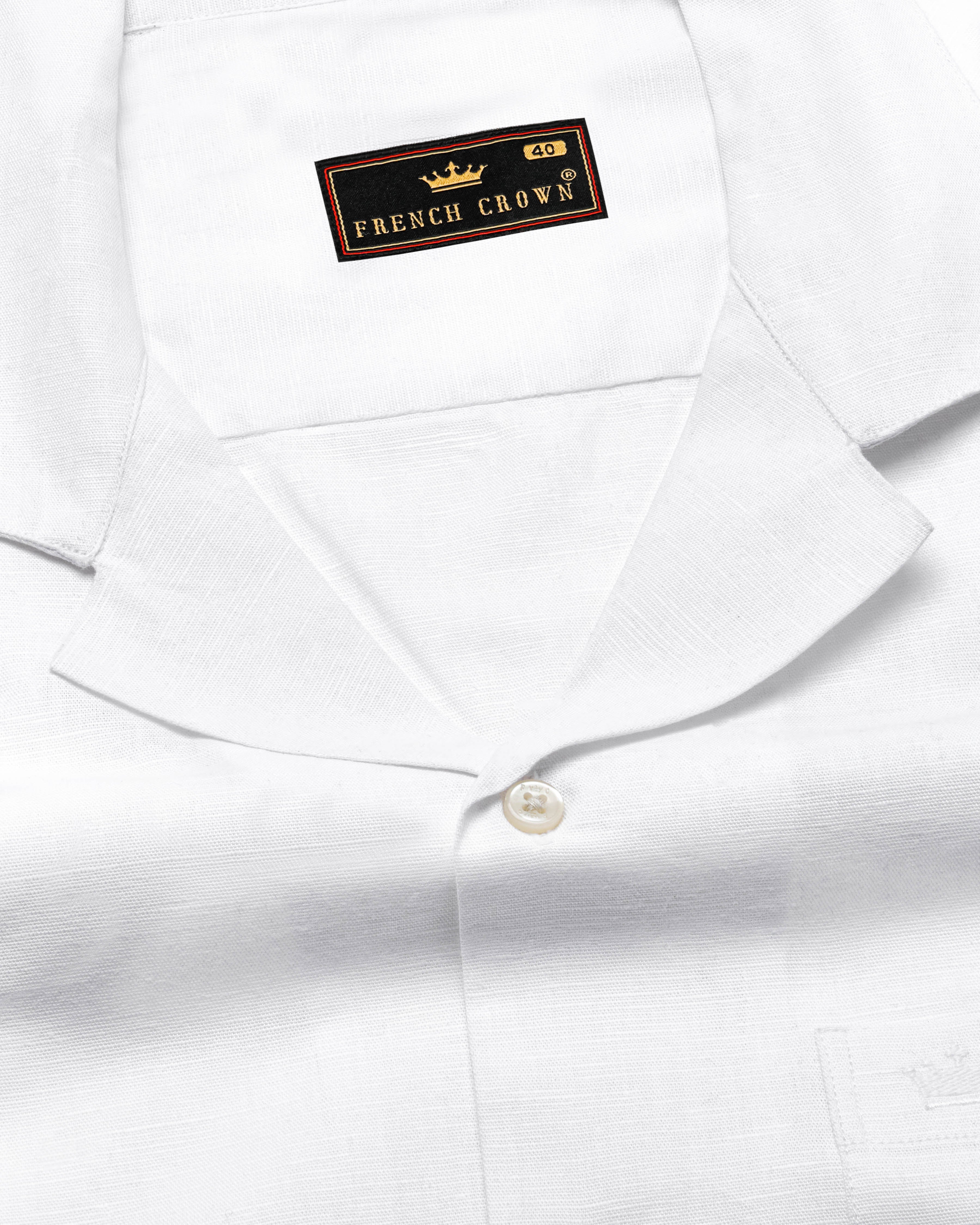 Bright White Cuban Collar Luxurious Linen Shirt 2674CC-38, 2674CC-H-38, 2674CC-39, 2674CC-H-39, 2674CC-40, 2674CC-H-40, 2674CC-42, 2674CC-H-42, 2674CC-44, 2674CC-H-44, 2674CC-46, 2674CC-H-46, 2674CC-48, 2674CC-H-48, 2674CC-50, 2674CC-H-50, 2674CC-52, 2674CC-H-52