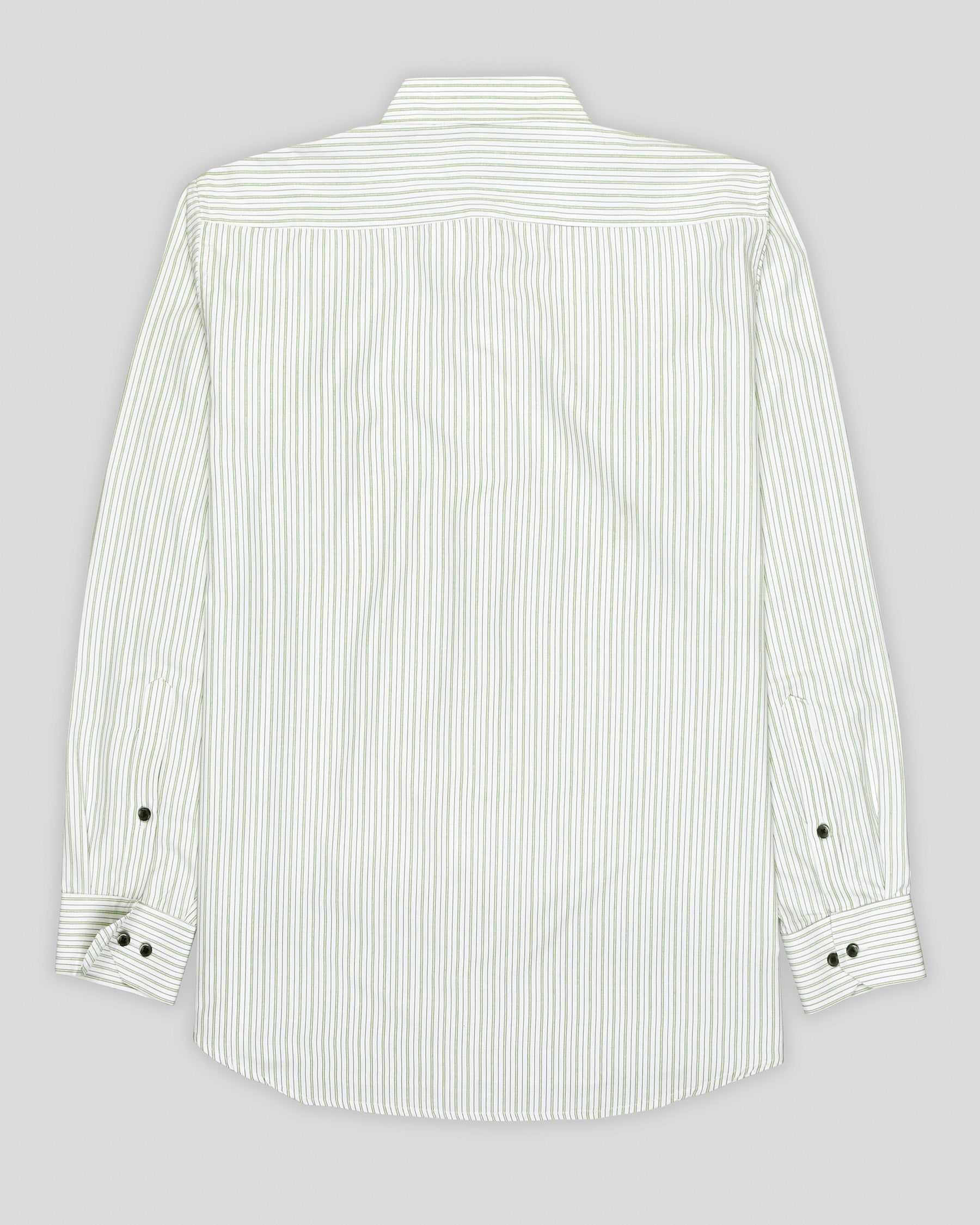 White Pinstriped Premium Cotton Shirt