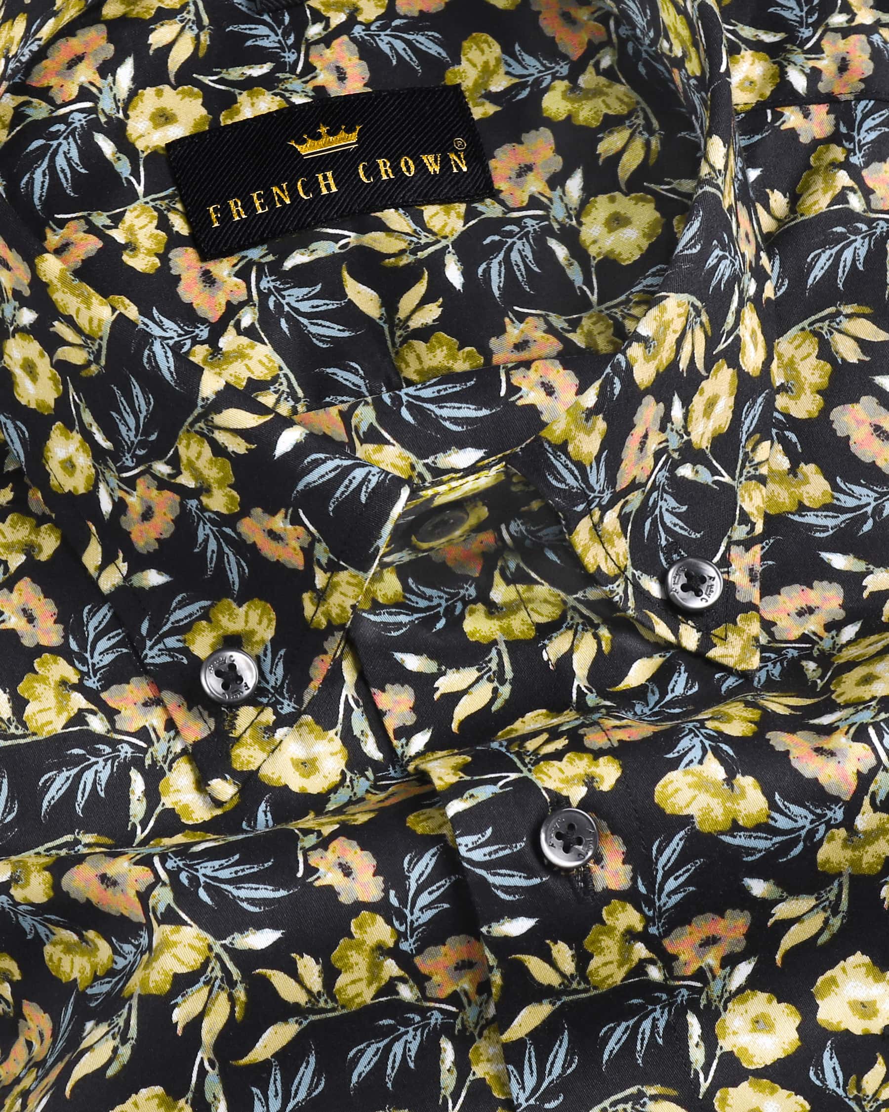 Black Flowers Printed Premium Cotton Shirt 3515BD-BLK-H-39, 3515BD-BLK-38, 3515BD-BLK-H-38, 3515BD-BLK-39, 3515BD-BLK-50, 3515BD-BLK-52, 3515BD-BLK-H-40, 3515BD-BLK-42, 3515BD-BLK-H-42, 3515BD-BLK-44, 3515BD-BLK-H-44, 3515BD-BLK-46, 3515BD-BLK-H-46, 3515BD-BLK-48, 3515BD-BLK-H-52, 3515BD-BLK-40, 3515BD-BLK-H-48, 3515BD-BLK-H-50