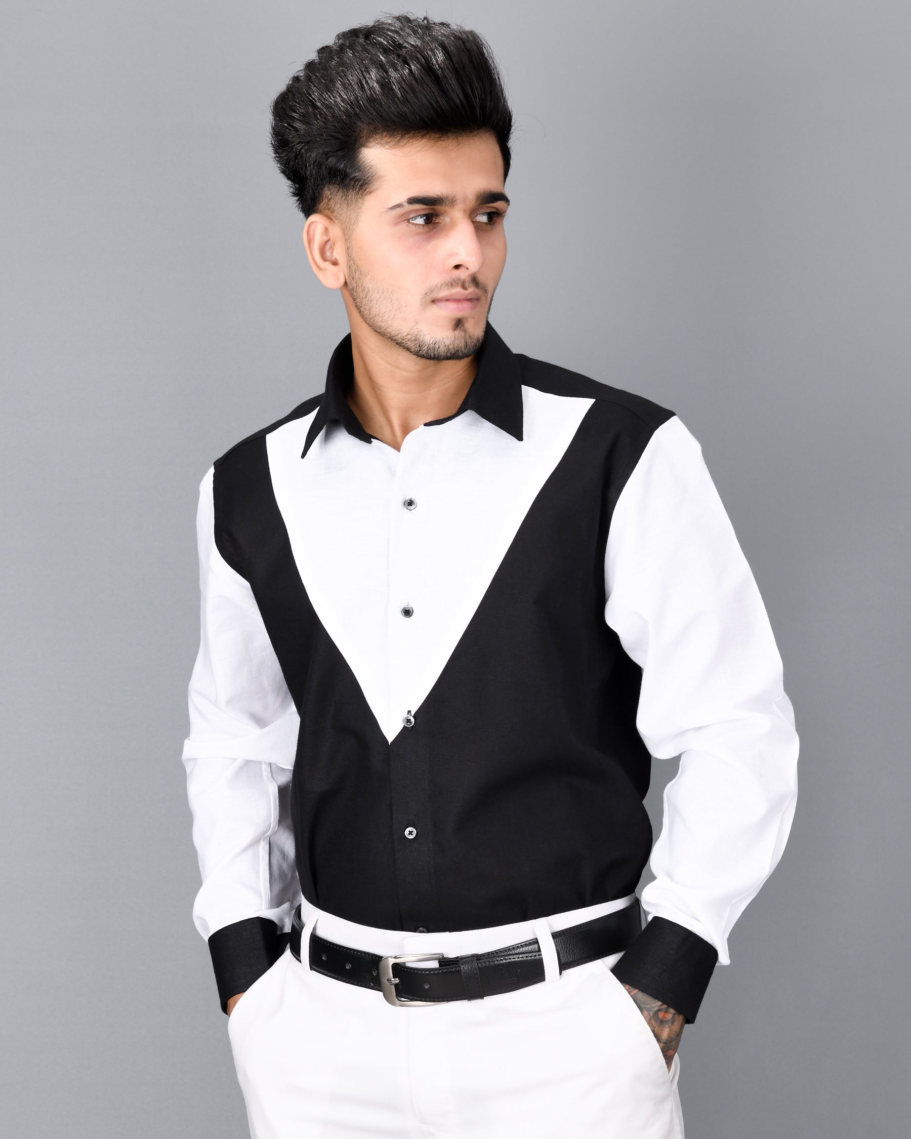 Jade Black with White Patterned Luxurious Linen Shirt 3718BLK-P23-38, 3718BLK-P23-H-38, 3718BLK-P23-39, 3718BLK-P23-H-39, 3718BLK-P23-40, 3718BLK-P23-H-40, 3718BLK-P23-42, 3718BLK-P23-H-42, 3718BLK-P23-44, 3718BLK-P23-H-44, 3718BLK-P23-46, 3718BLK-P23-H-46, 3718BLK-P23-48, 3718BLK-P23-H-48, 3718BLK-P23-50, 3718BLK-P23-H-50, 3718BLK-P23-52, 3718BLK-P23-H-52