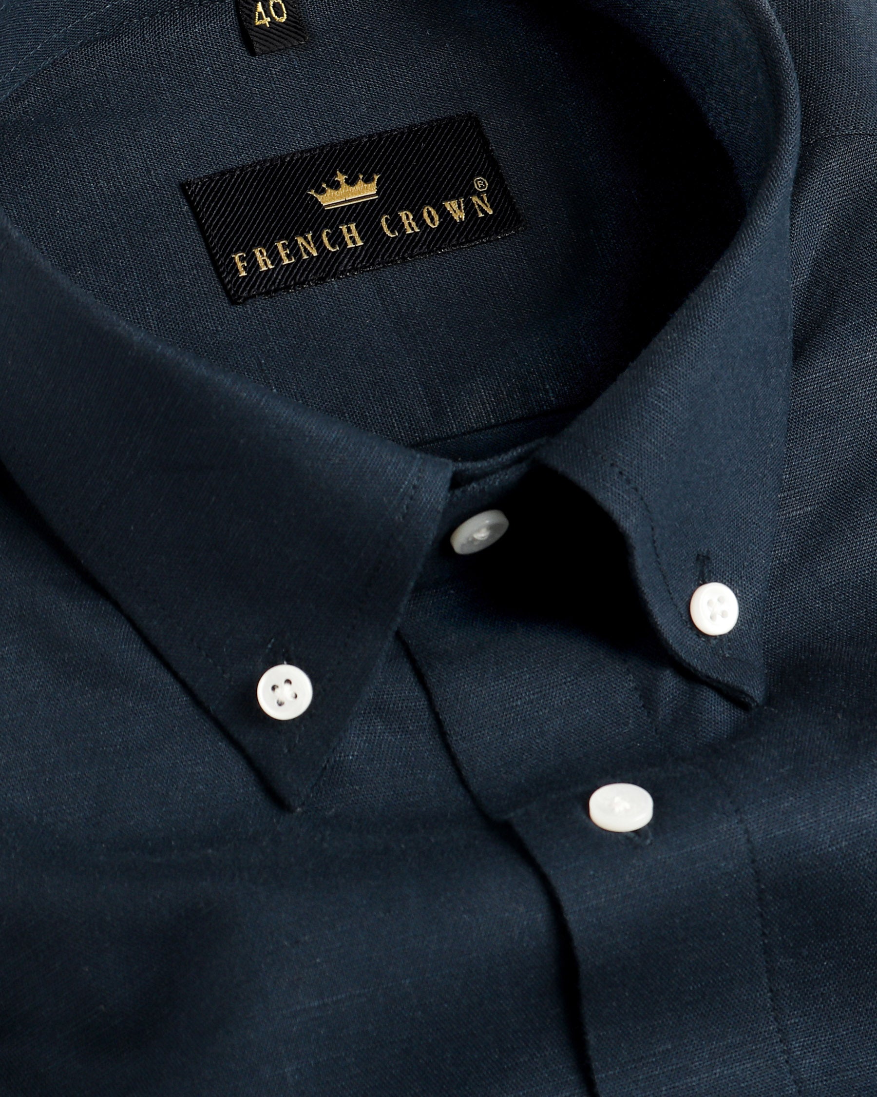 Navy Heavyweight Linen Shirt 3867-BD-38, 3867-BD-39, 3867-BD-44, 3867-BD-H-46, 3867-BD-52, 3867-BD-H-42, 3867-BD-H-52, 3867-BD-40, 3867-BD-42, 3867-BD-50, 3867-BD-H-39, 3867-BD-H-44, 3867-BD-H-48, 3867-BD-H-38, 3867-BD-H-40, 3867-BD-46, 3867-BD-48, 3867-BD-H-50