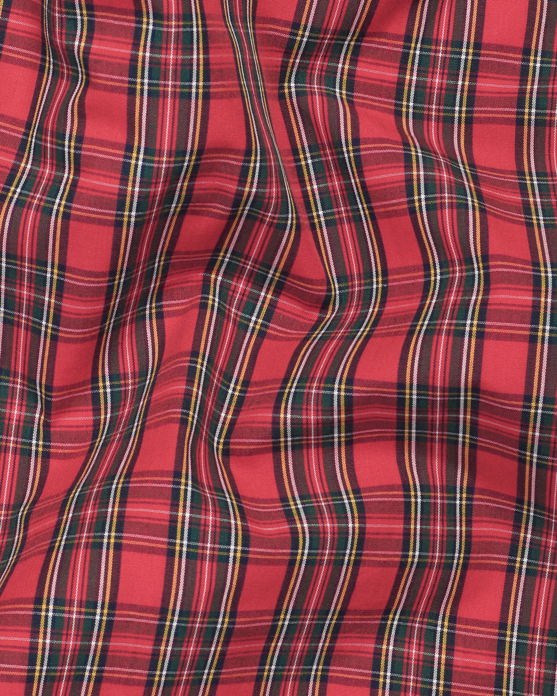 Red Checked Premium Cotton Shirt