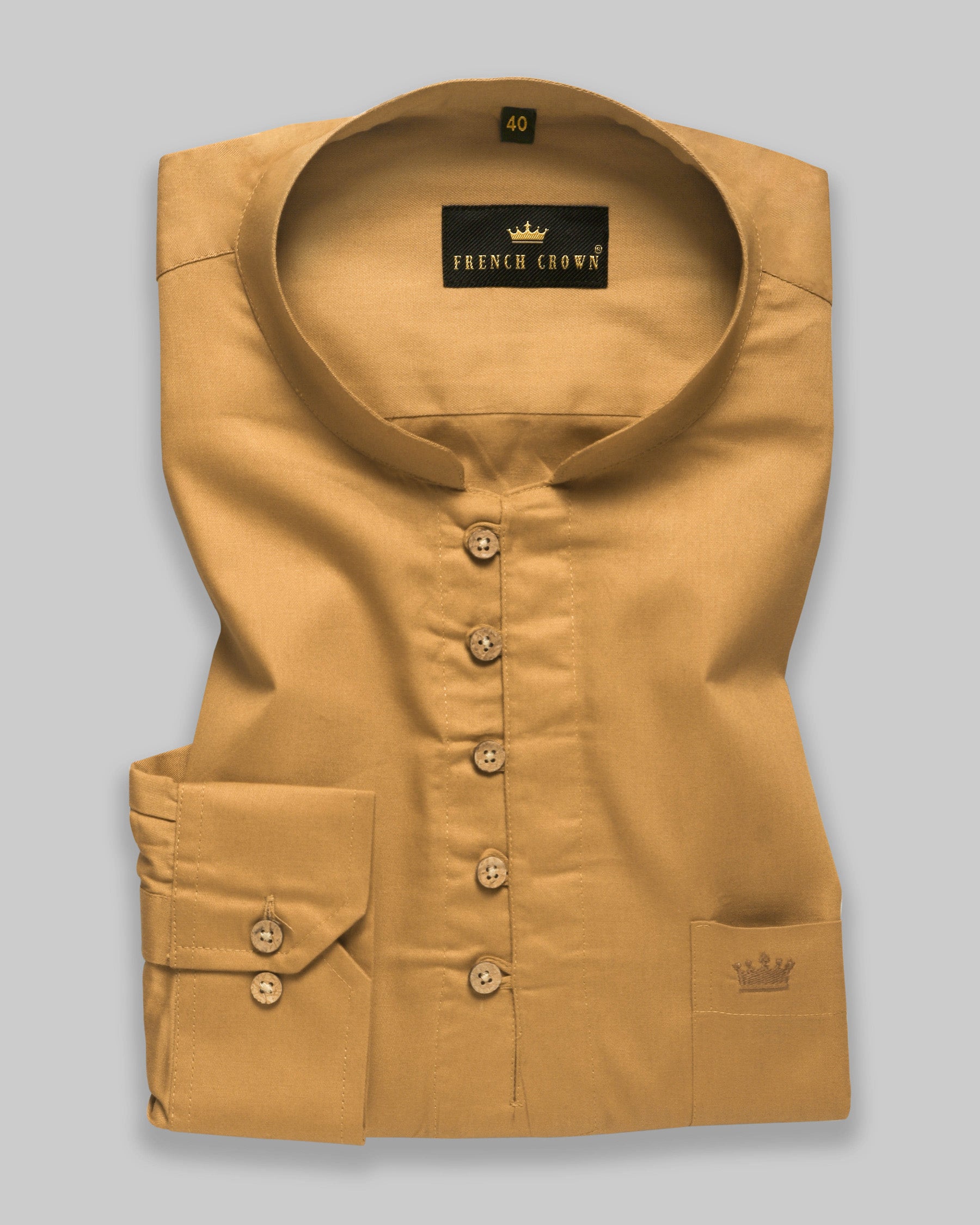 Mustard Kurta Style Super Soft Giza Cotton Shirt 3958-KS-38, 3958-KS-39, 3958-KS-H-38, 3958-KS-44, 3958-KS-H-44, 3958-KS-46, 3958-KS-48, 3958-KS-H-48, 3958-KS-H-50, 3958-KS-H-40, 3958-KS-42, 3958-KS-H-42, 3958-KS-50, 3958-KS-H-39, 3958-KS-40, 3958-KS-H-46, 3958-KS-52, 3958-KS-H-52