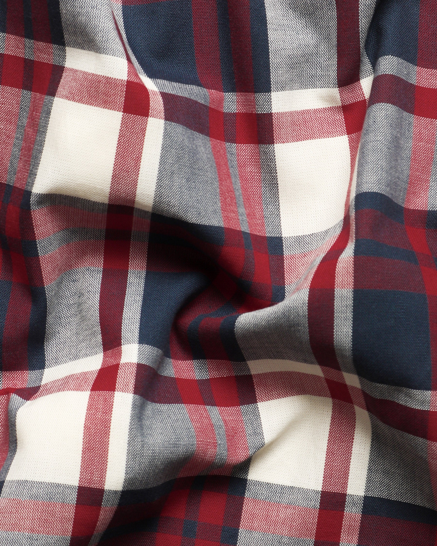 Red Plaid Royal Oxford Shirt