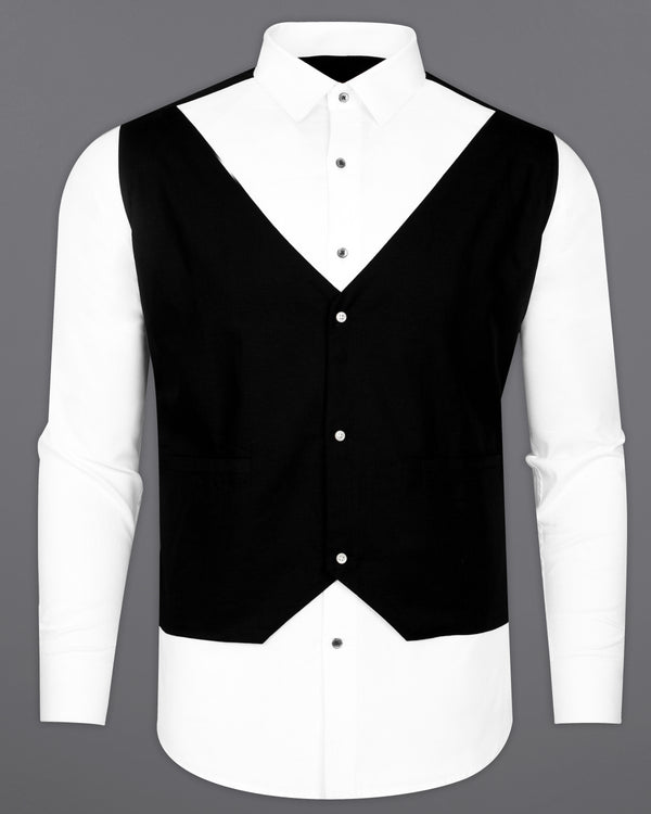 Bright White with black waistcoat Patterned Luxurious Linen Shirt 4034-BLK-P25-38, 4034-BLK-P25-H-38, 4034-BLK-P25-39, 4034-BLK-P25-H-39, 4034-BLK-P25-40, 4034-BLK-P25-H-40, 4034-BLK-P25-42, 4034-BLK-P25-H-42, 4034-BLK-P25-44, 4034-BLK-P25-H-44, 4034-BLK-P25-46, 4034-BLK-P25-H-46, 4034-BLK-P25-48, 4034-BLK-P25-H-48, 4034-BLK-P25-50, 4034-BLK-P25-H-50, 4034-BLK-P25-52, 4034-BLK-P25-H-52