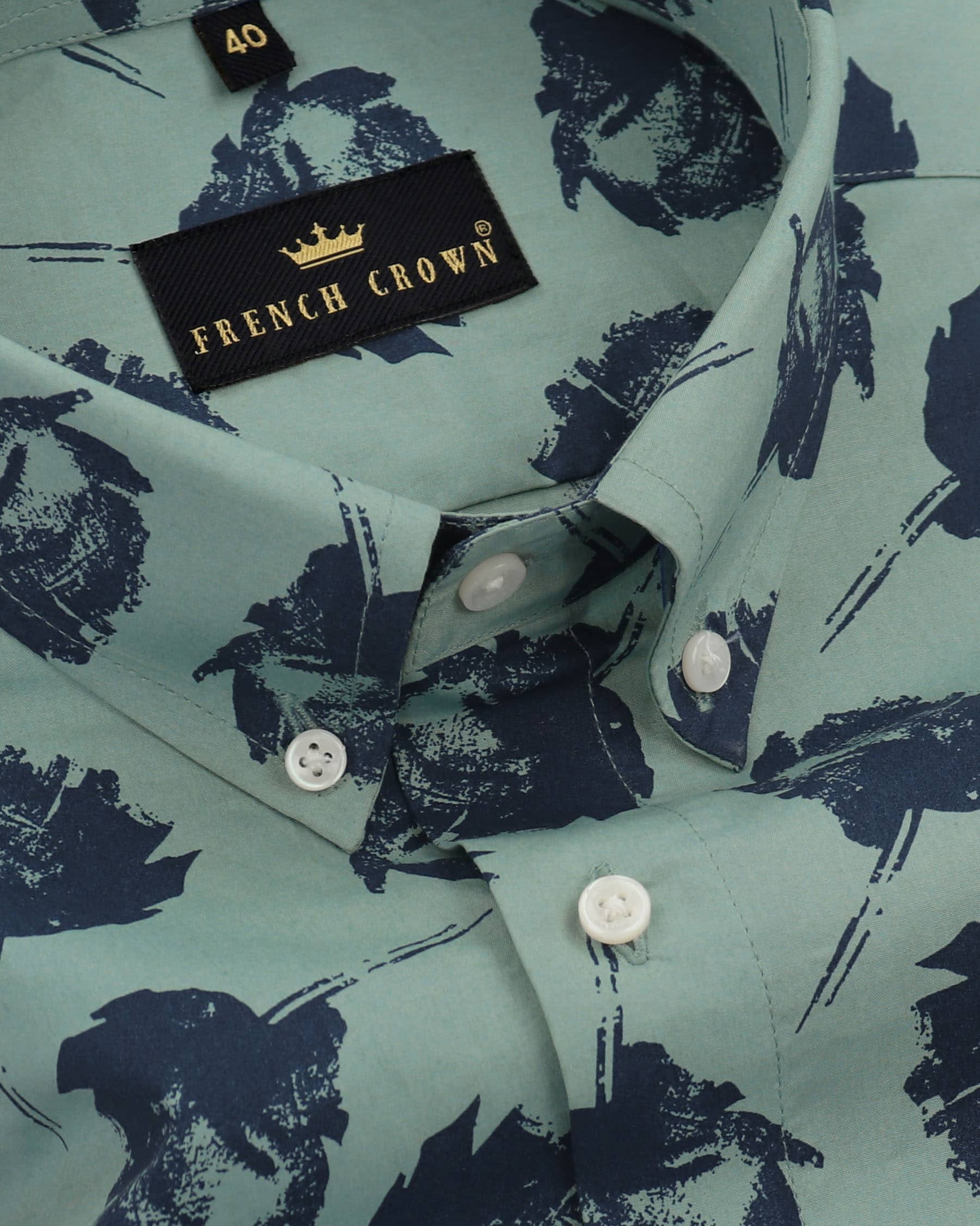 Cascade with Blue Flowers Printed Premium Cotton Shirt 4279-BD-H-42, 4279-BD-38, 4279-BD-H-38, 4279-BD-39, 4279-BD-H-39, 4279-BD-40, 4279-BD-H-40, 4279-BD-50, 4279-BD-H-50, 4279-BD-52, 4279-BD-H-52, 4279-BD-44, 4279-BD-H-44, 4279-BD-46, 4279-BD-H-46, 4279-BD-48, 4279-BD-H-48, 4279-BD-42