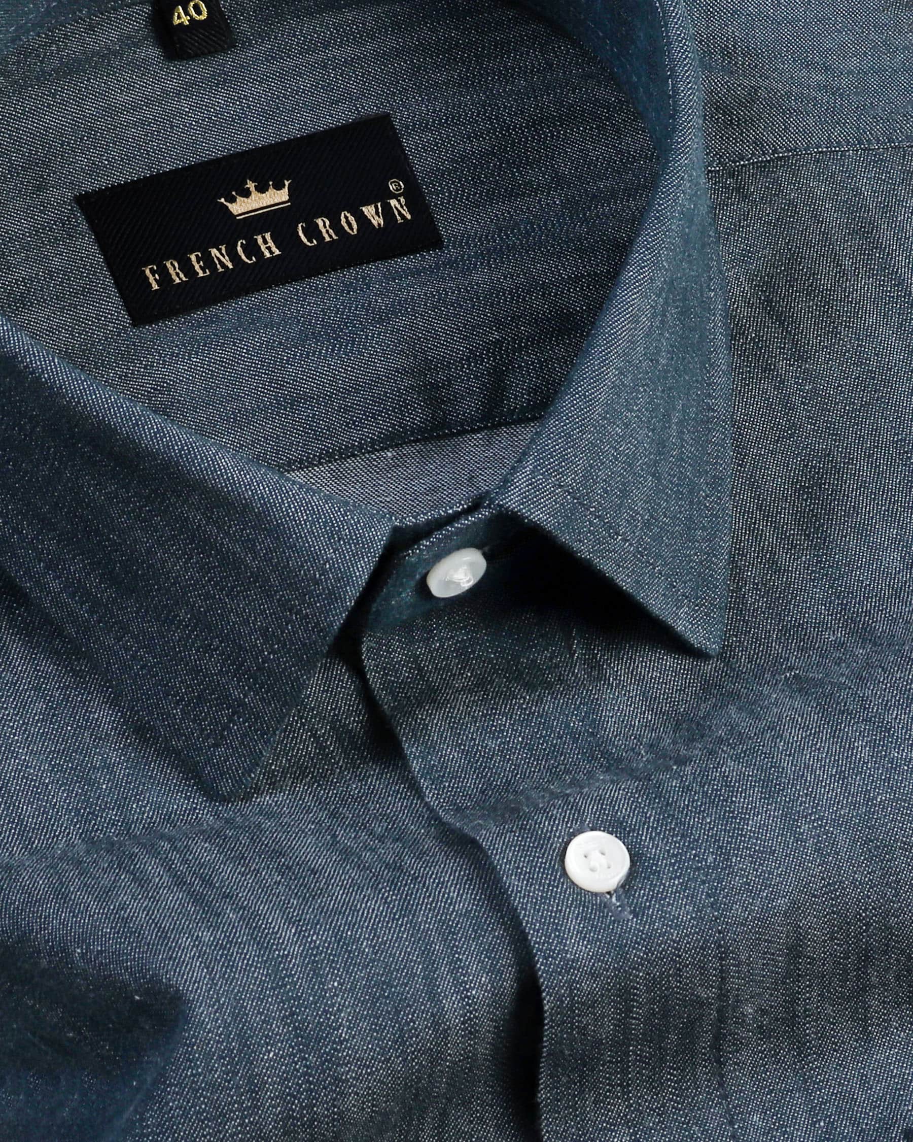 Pickled Bluewood Chambray Denim Shirt 4348-H-38, 4348-39, 4348-H-39, 4348-38, 4348-40, 4348-H-40, 4348-42, 4348-H-42, 4348-44, 4348-H-44, 4348-46, 4348-H-46, 4348-48, 4348-H-48, 4348-50, 4348-H-50, 4348-52, 4348-H-52