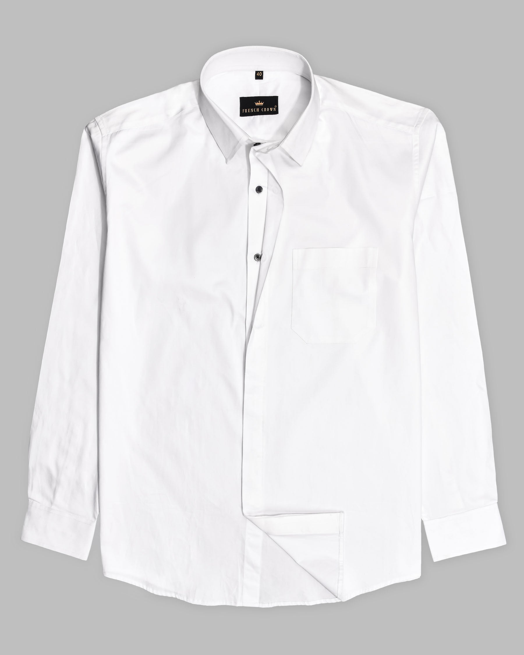 Bright White Subtle Sheen Concealed Placket Super Soft Premium Cotton Shirt 4357-BLK-P31-38, 4357-BLK-P31-H-38, 4357-BLK-P31-39, 4357-BLK-P31-H-39, 4357-BLK-P31-40, 4357-BLK-P31-H-40, 4357-BLK-P31-42, 4357-BLK-P31-H-42, 4357-BLK-P31-44, 4357-BLK-P31-H-44, 4357-BLK-P31-46, 4357-BLK-P31-H-46, 4357-BLK-P31-48, 4357-BLK-P31-H-48, 4357-BLK-P31-50, 4357-BLK-P31-H-50, 4357-BLK-P31-52, 4357-BLK-P31-H-52