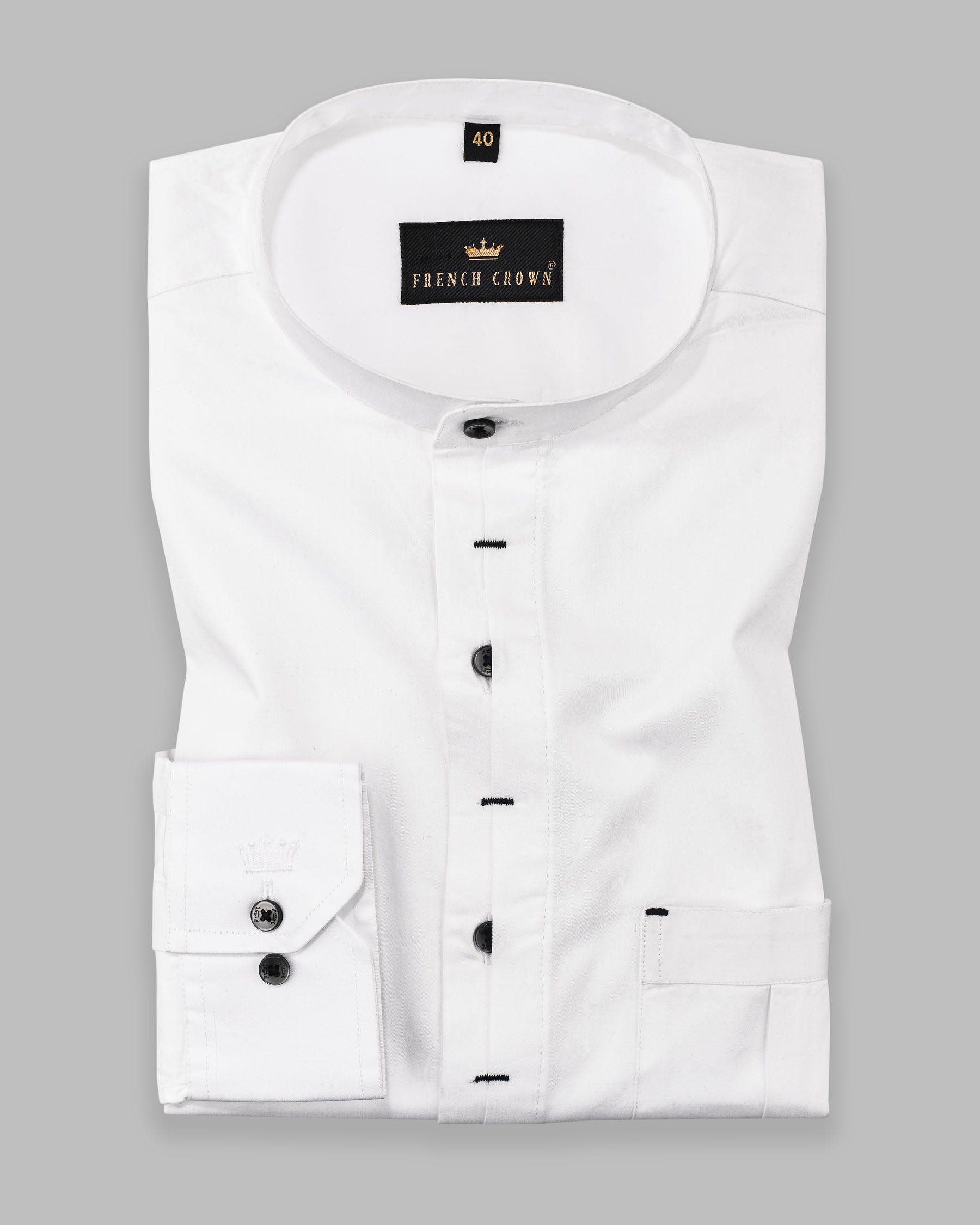 Bright White Subtle Sheen Mandarin Collar Designer Shirt 4360-M-BLK-P32-38, 4360-M-BLK-P32-H-38, 4360-M-BLK-P32-39, 4360-M-BLK-P32-H-39, 4360-M-BLK-P32-40, 4360-M-BLK-P32-H-40, 4360-M-BLK-P32-42, 4360-M-BLK-P32-H-42, 4360-M-BLK-P32-44, 4360-M-BLK-P32-H-44, 4360-M-BLK-P32-46, 4360-M-BLK-P32-H-46, 4360-M-BLK-P32-48, 4360-M-BLK-P32-H-48, 4360-M-BLK-P32-50, 4360-M-BLK-P32-H-50, 4360-M-BLK-P32-52, 4360-M-BLK-P32-H-52