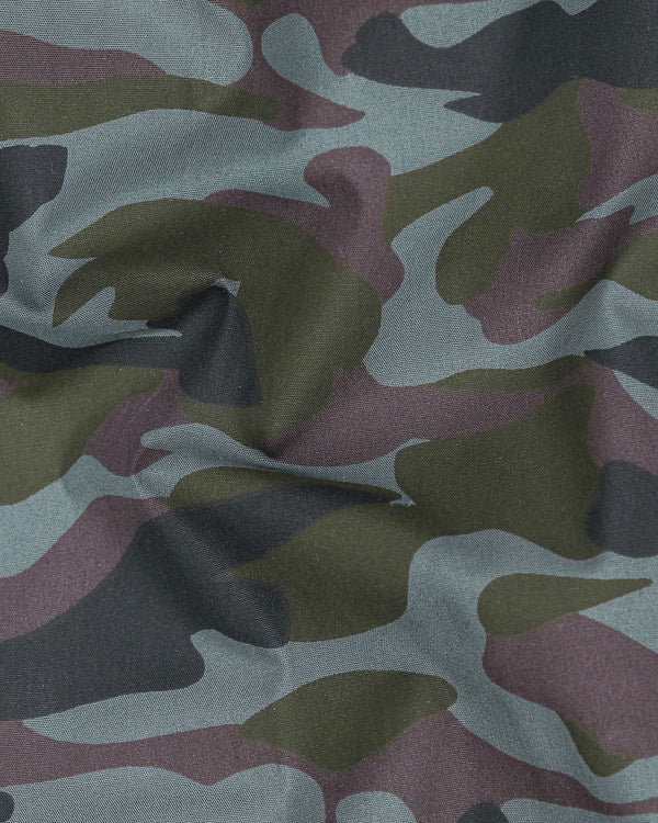 Armadillo-Rifle Military Print Premium Cotton Shirt