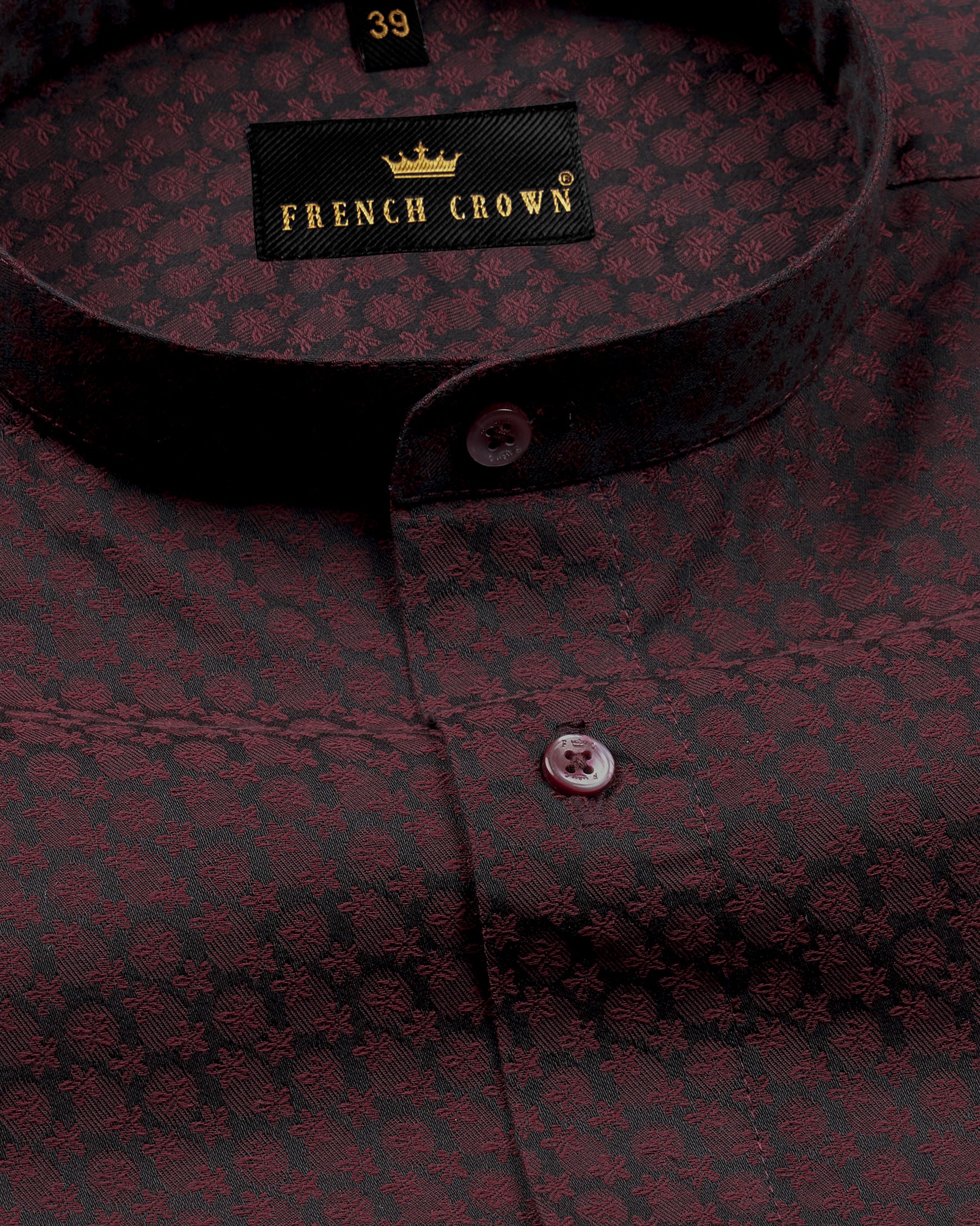 Velvet Maroon & Baltic Sea Flowers Jacquard Textured Premium Cotton Shirt 4413-M-MN-38, 4413-M-MN-H-38, 4413-M-MN-39, 4413-M-MN-H-39, 4413-M-MN-40, 4413-M-MN-H-40, 4413-M-MN-42, 4413-M-MN-H-42, 4413-M-MN-44, 4413-M-MN-H-44, 4413-M-MN-46, 4413-M-MN-H-46, 4413-M-MN-48, 4413-M-MN-H-48, 4413-M-MN-52, 4413-M-MN-H-52, 4413-M-MN-50, 4413-M-MN-H-50