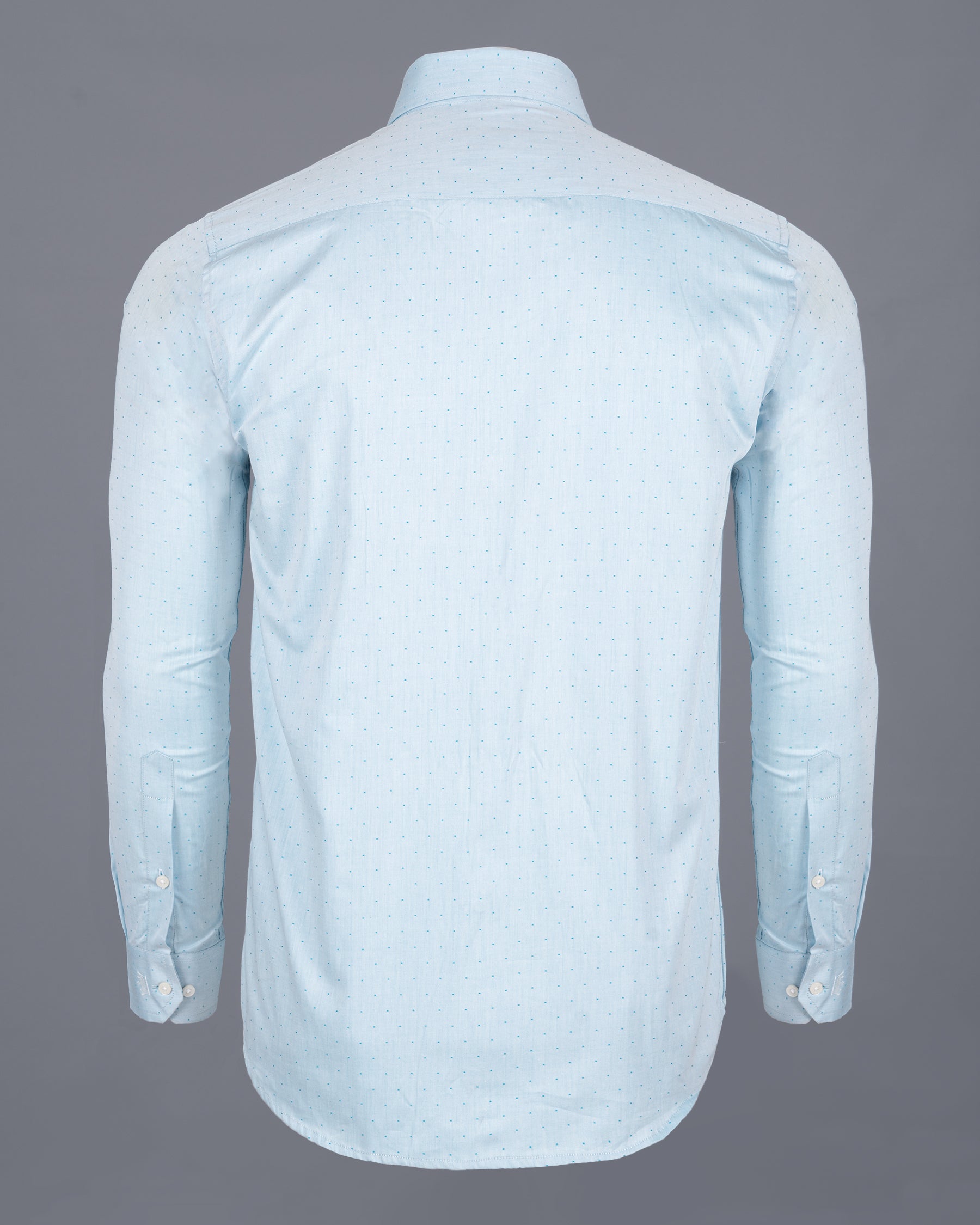 Botticelli Light Blue Dobby Textured Premium Giza Cotton Shirt