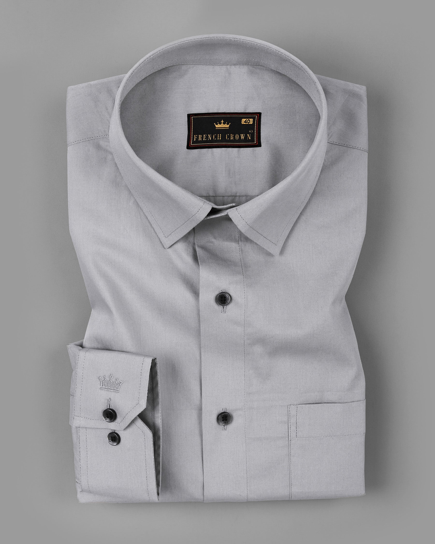 Mountain Mist Gray Premium Cotton Shirt