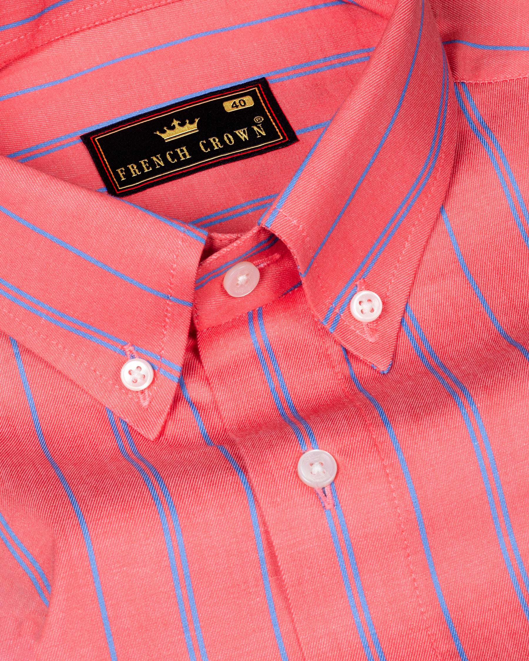 Peach Striped Premium Cotton Shirt 4568-BD-42, 4568-BD-38, 4568-BD-H-38, 4568-BD-39, 4568-BD-H-39, 4568-BD-H-40, 4568-BD-40, 4568-BD-44, 4568-BD-H-44, 4568-BD-H-42, 4568-BD-46, 4568-BD-H-46, 4568-BD-48, 4568-BD-H-48, 4568-BD-50, 4568-BD-H-50, 4568-BD-52, 4568-BD-H-52