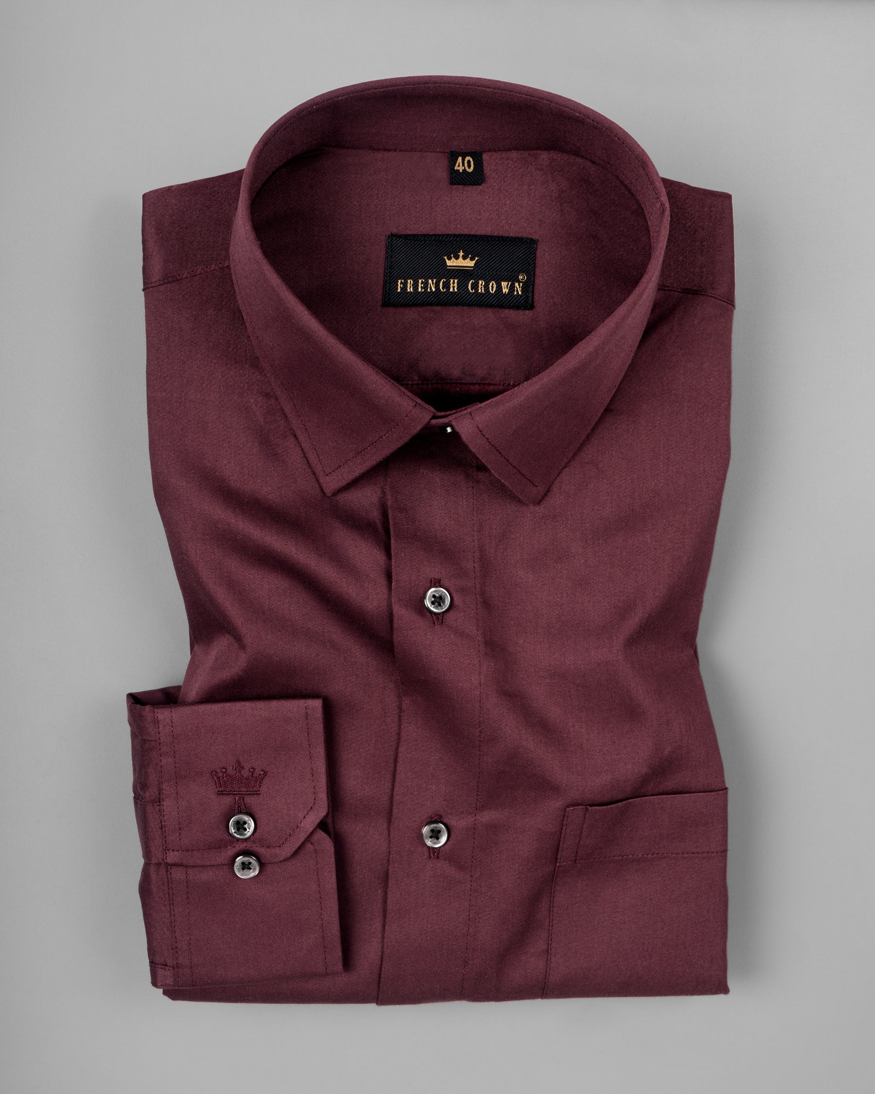 Crater Brown Premium Cotton Shirt