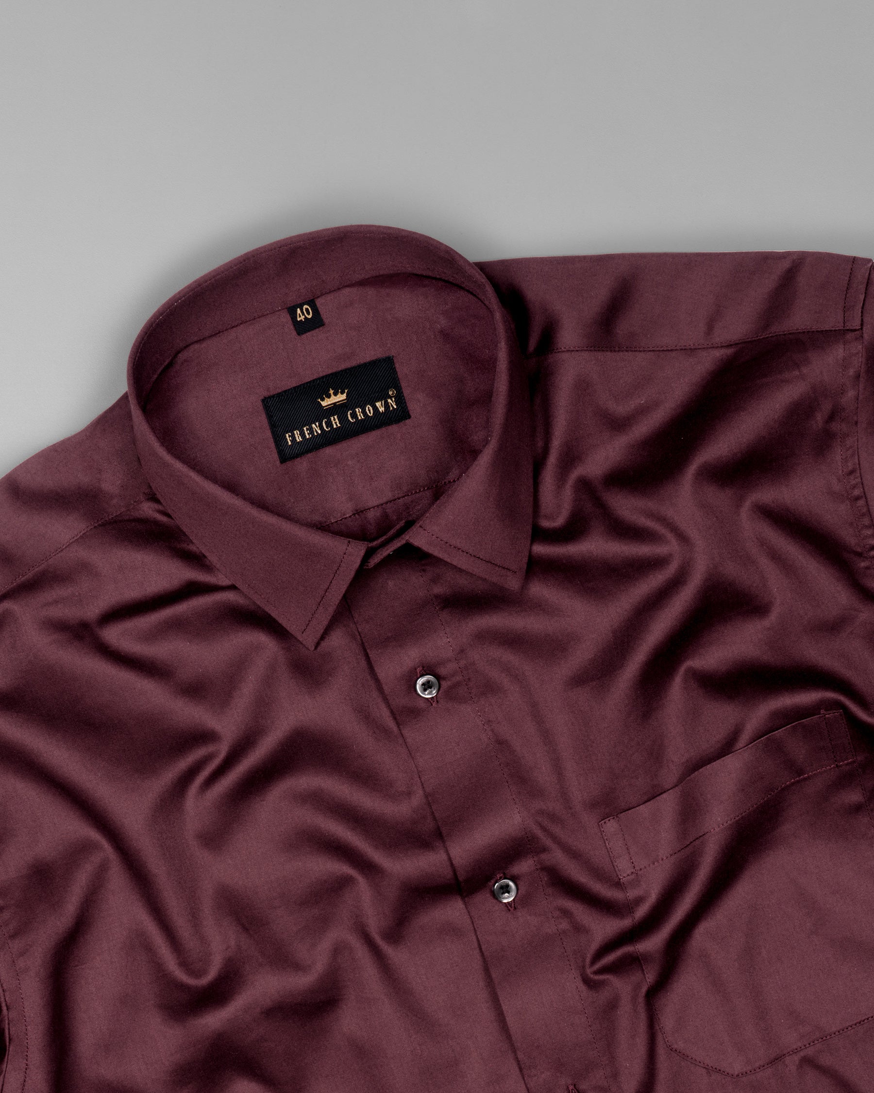 Crater Brown Premium Cotton Shirt