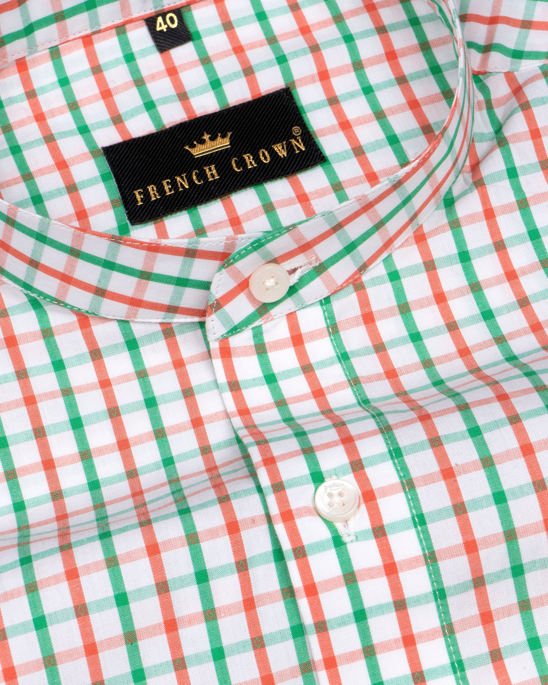 White with Saffron and Green windowpane Premium Cotton Shirt 4617-M-38, 4617-M-H-38, 4617-M-39, 4617-M-H-39, 4617-M-40, 4617-M-H-40, 4617-M-42, 4617-M-H-42, 4617-M-44, 4617-M-H-44, 4617-M-H-48, 4617-M-H-50, 4617-M-52, 4617-M-H-52, 4617-M-46, 4617-M-H-46, 4617-M-48, 4617-M-50
