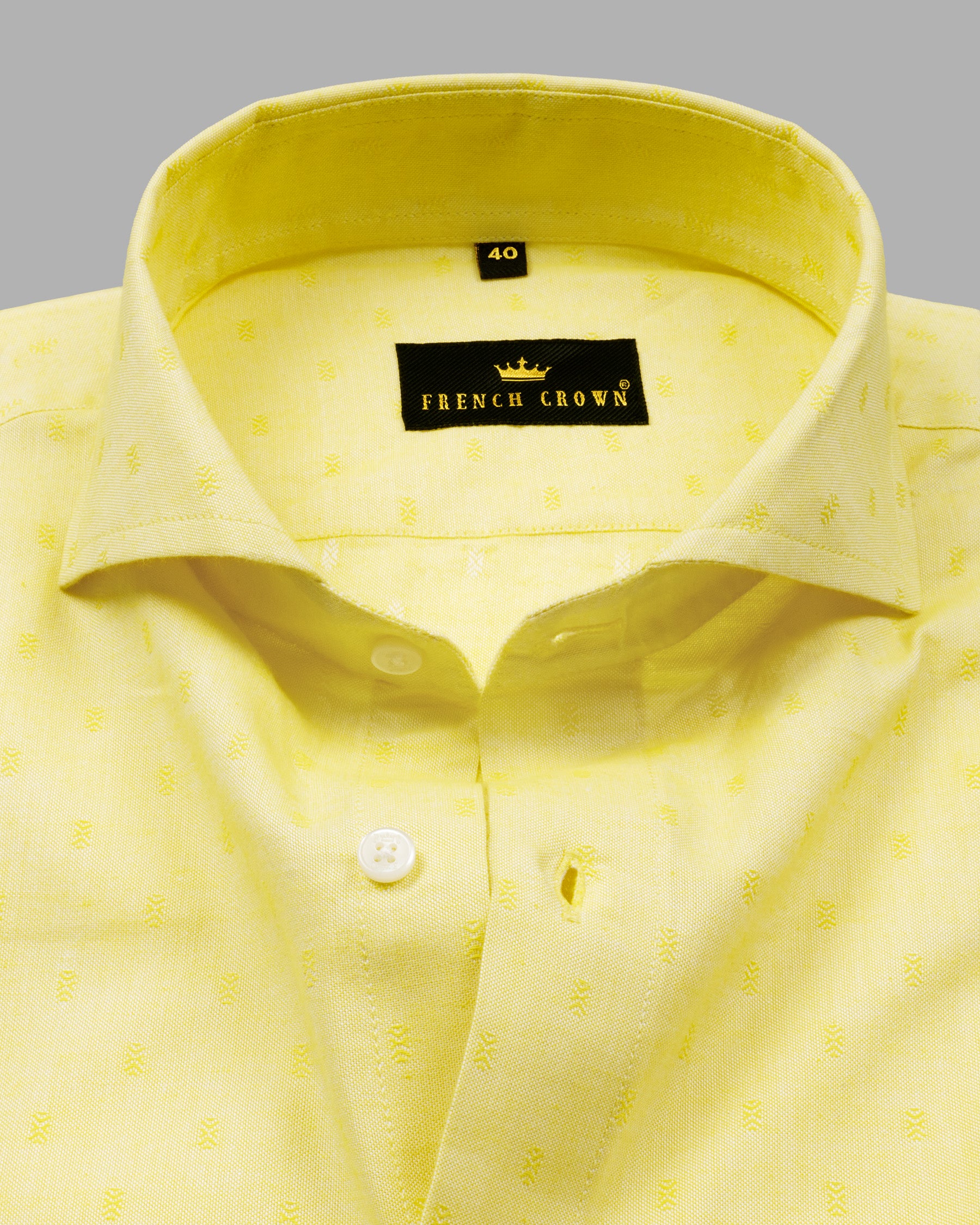 Marigold Yellow Dobby Textured Premium Giza Cotton Shirt 4719-CA-H-38, 4719-CA-39, 4719-CA-H-39, 4719-CA-40, 4719-CA-H-40, 4719-CA-42, 4719-CA-H-42, 4719-CA-44, 4719-CA-H-44, 4719-CA-46, 4719-CA-H-46, 4719-CA-48, 4719-CA-H-48, 4719-CA-50, 4719-CA-H-50, 4719-CA-52, 4719-CA-H-52, 4719-CA-38