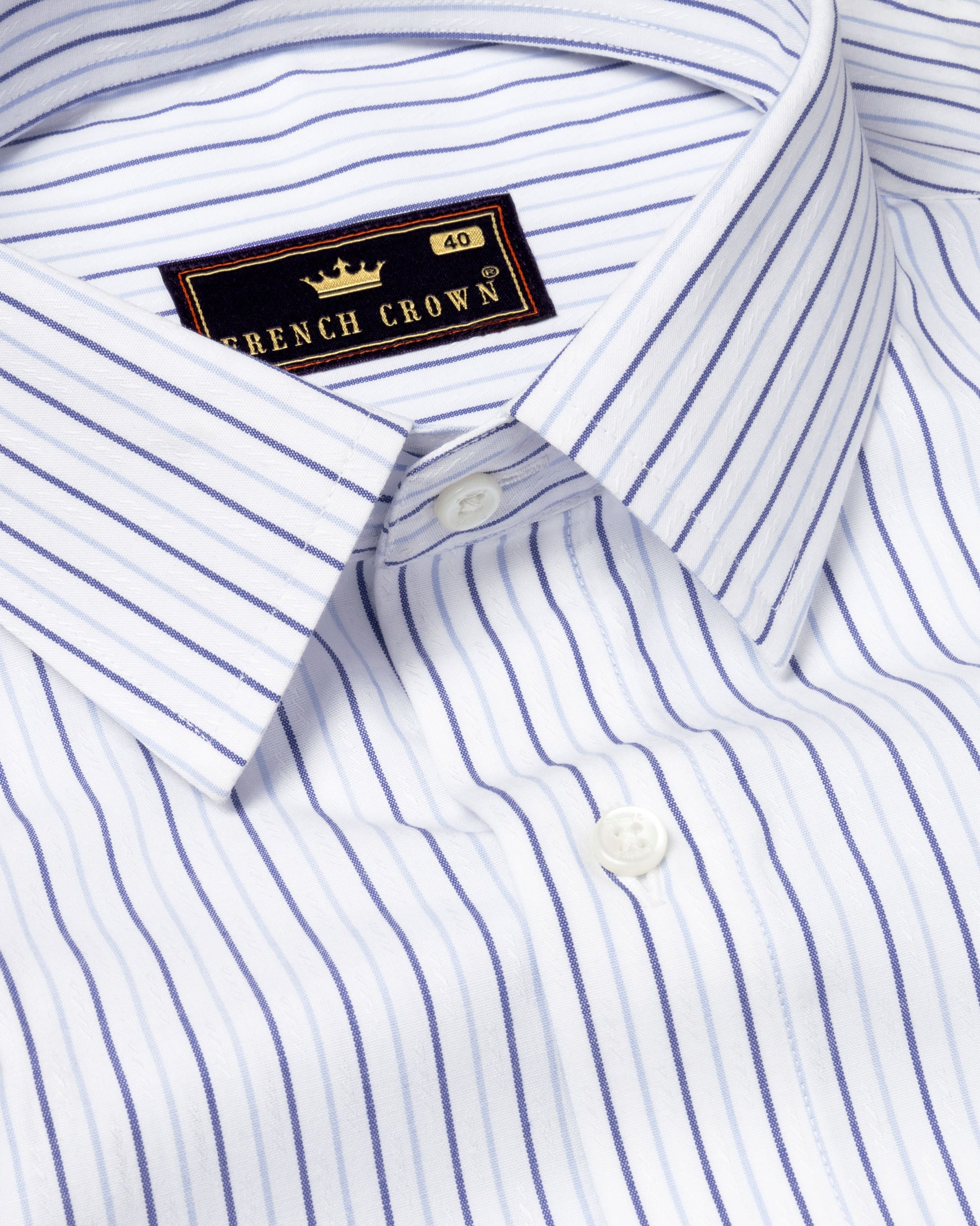 Bright White Striped Dobby Patterned Premium Giza Cotton Shirt 4733-H-42, 4733-38, 4733-H-40, 4733-42, 4733-44, 4733-46, 4733-48, 4733-H-48, 4733-50, 4733-H-50, 4733-H-52, 4733-H-44, 4733-40, 4733-52, 4733-H-46, 4733-H-38, 4733-39, 4733-H-39