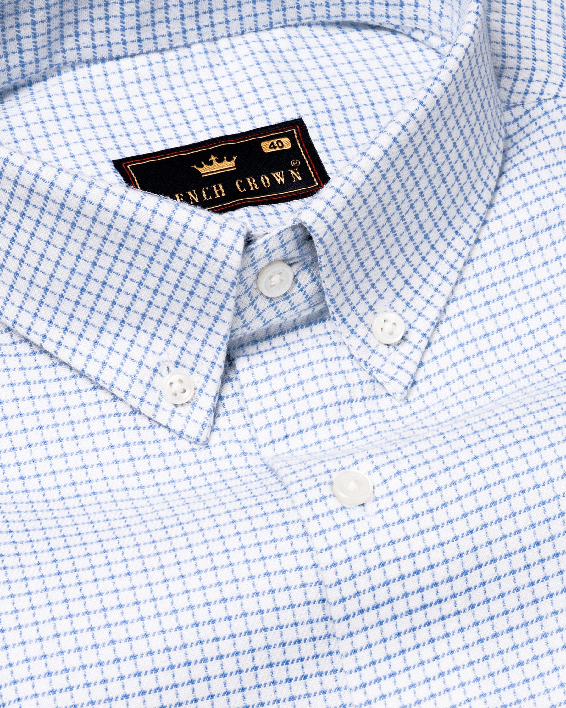 Milky White Plaid Royal Oxford Shirt 4745-BD-38, 4745-BD-H-38, 4745-BD-39, 4745-BD-H-39, 4745-BD-H-40, 4745-BD-H-44, 4745-BD-46, 4745-BD-H-46, 4745-BD-48, 4745-BD-H-48, 4745-BD-50, 4745-BD-52, 4745-BD-H-50, 4745-BD-40, 4745-BD-42, 4745-BD-H-42, 4745-BD-44, 4745-BD-H-52