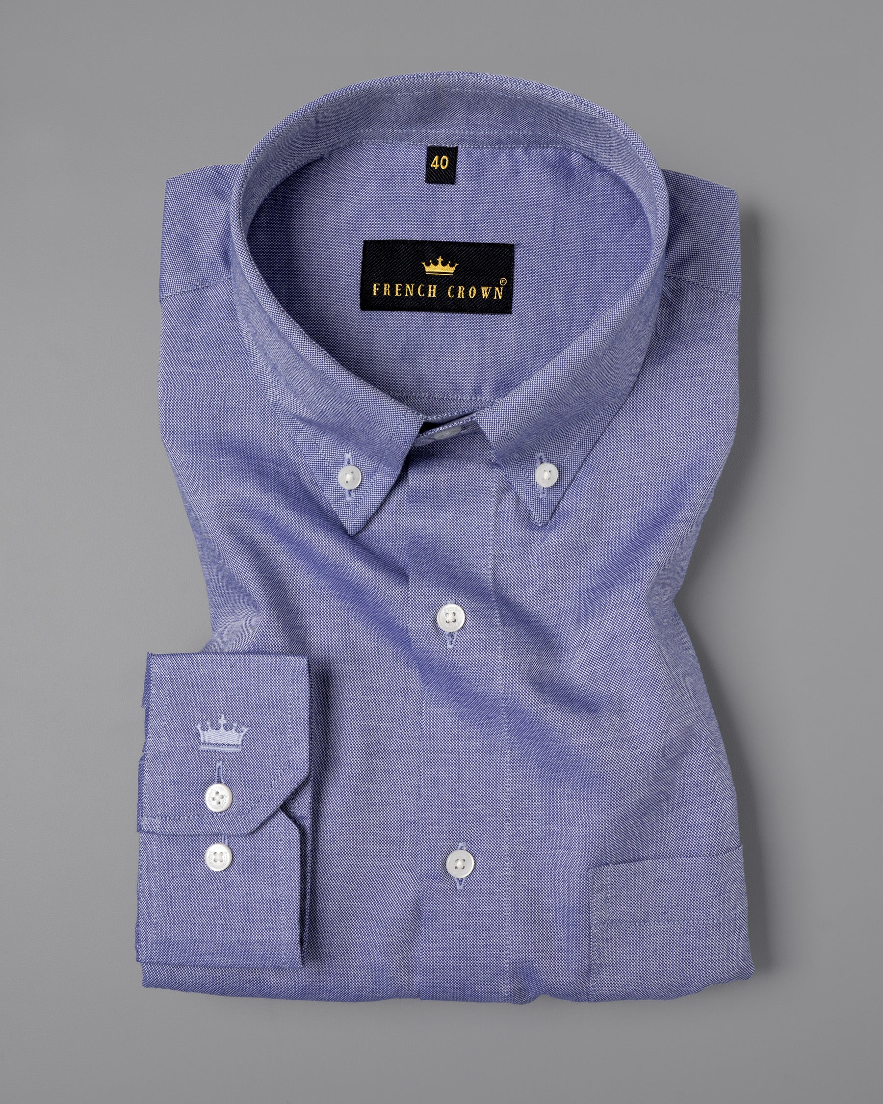 Kimberly Blue Button Down Oxford Shirt