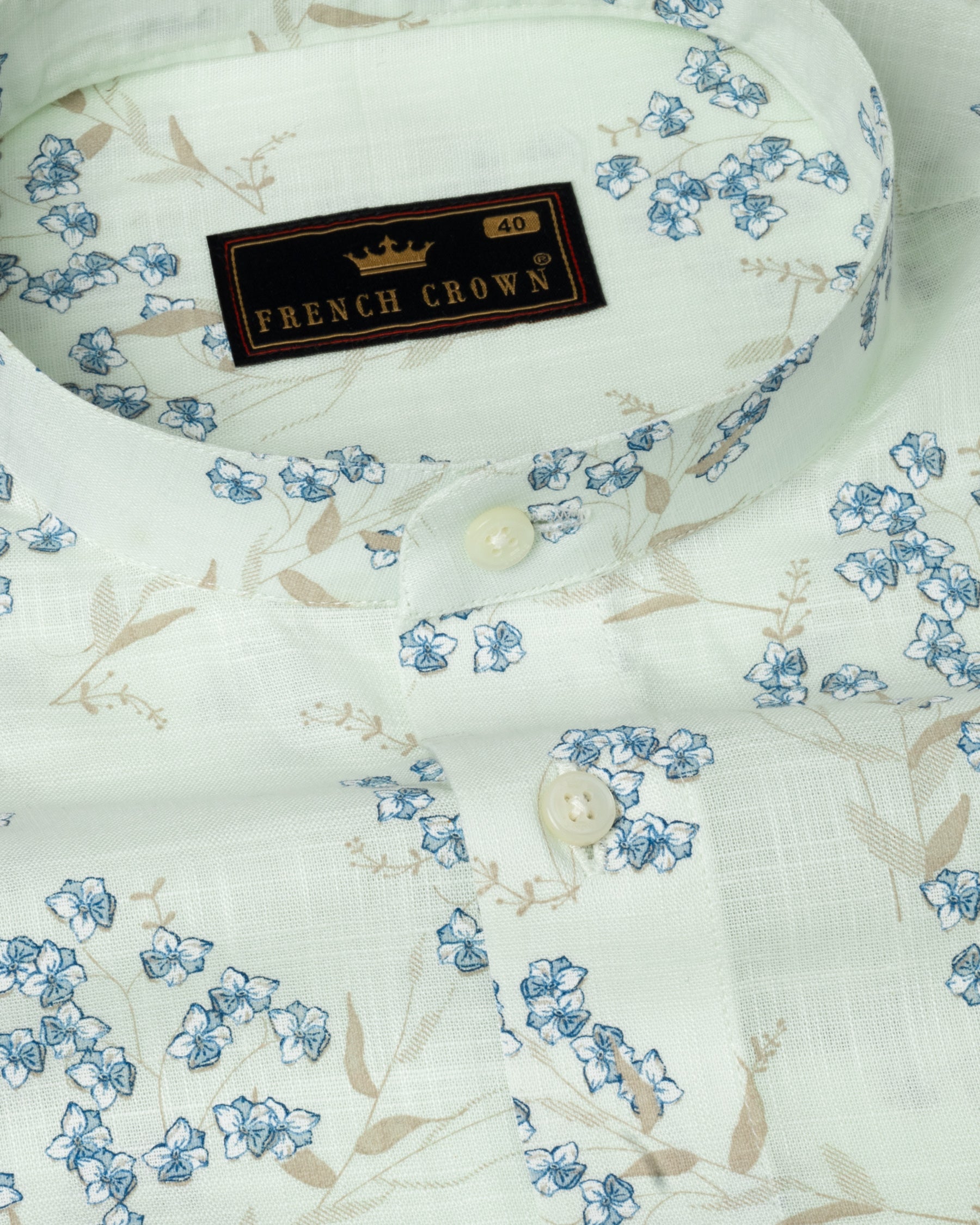 Willow Brook Flower Printed Luxurious Linen Shirt 4842-M-38, 4842-M-H-38, 4842-M-39, 4842-M-H-39, 4842-M-40, 4842-M-H-40, 4842-M-42, 4842-M-H-42, 4842-M-44, 4842-M-H-44, 4842-M-46, 4842-M-H-46, 4842-M-48, 4842-M-H-48, 4842-M-50, 4842-M-H-50, 4842-M-52, 4842-M-H-52