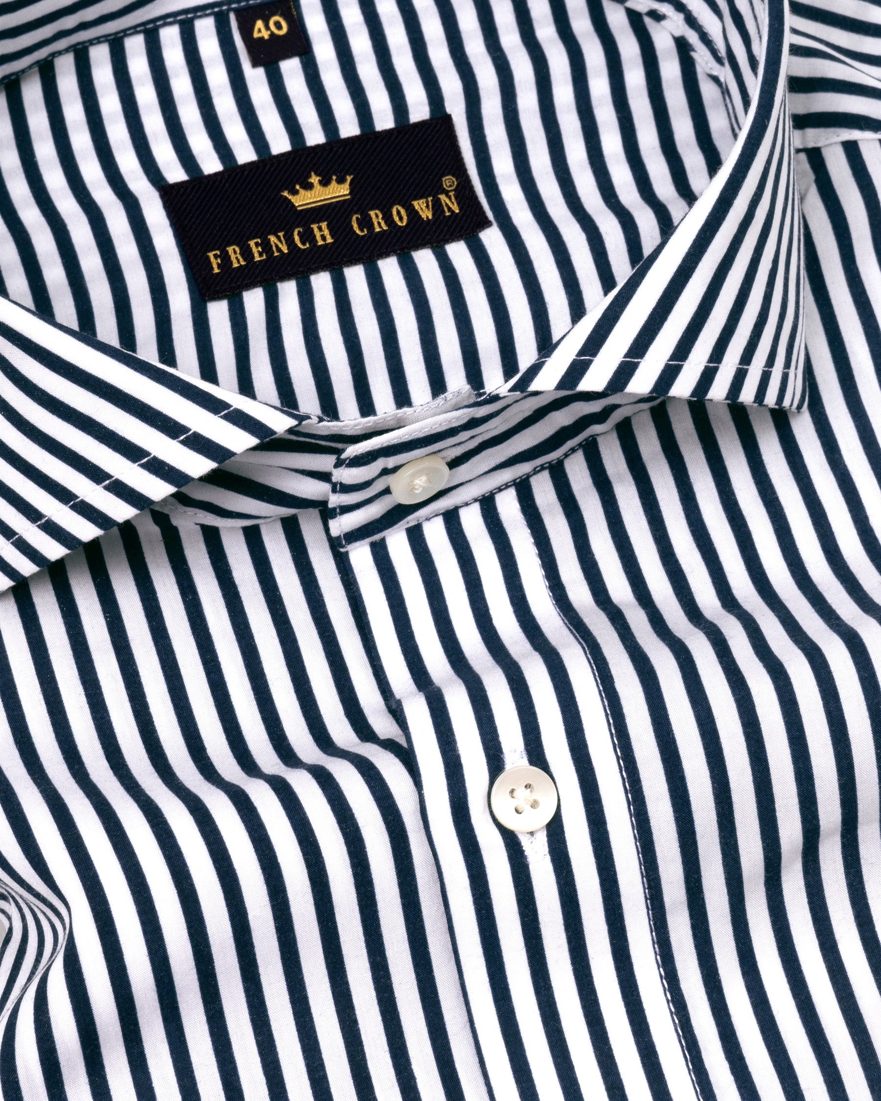 Snow White with Elephant Blue Stripe Premium Cotton Shirt 4864-CA-42, 4864-CA-44, 4864-CA-48, 4864-CA-H-50, 4864-CA-H-52, 4864-CA-H-42, 4864-CA-H-48, 4864-CA-H-38, 4864-CA-H-39, 4864-CA-50, 4864-CA-52, 4864-CA-40, 4864-CA-H-40, 4864-CA-H-44, 4864-CA-46, 4864-CA-H-46, 4864-CA-38, 4864-CA-39