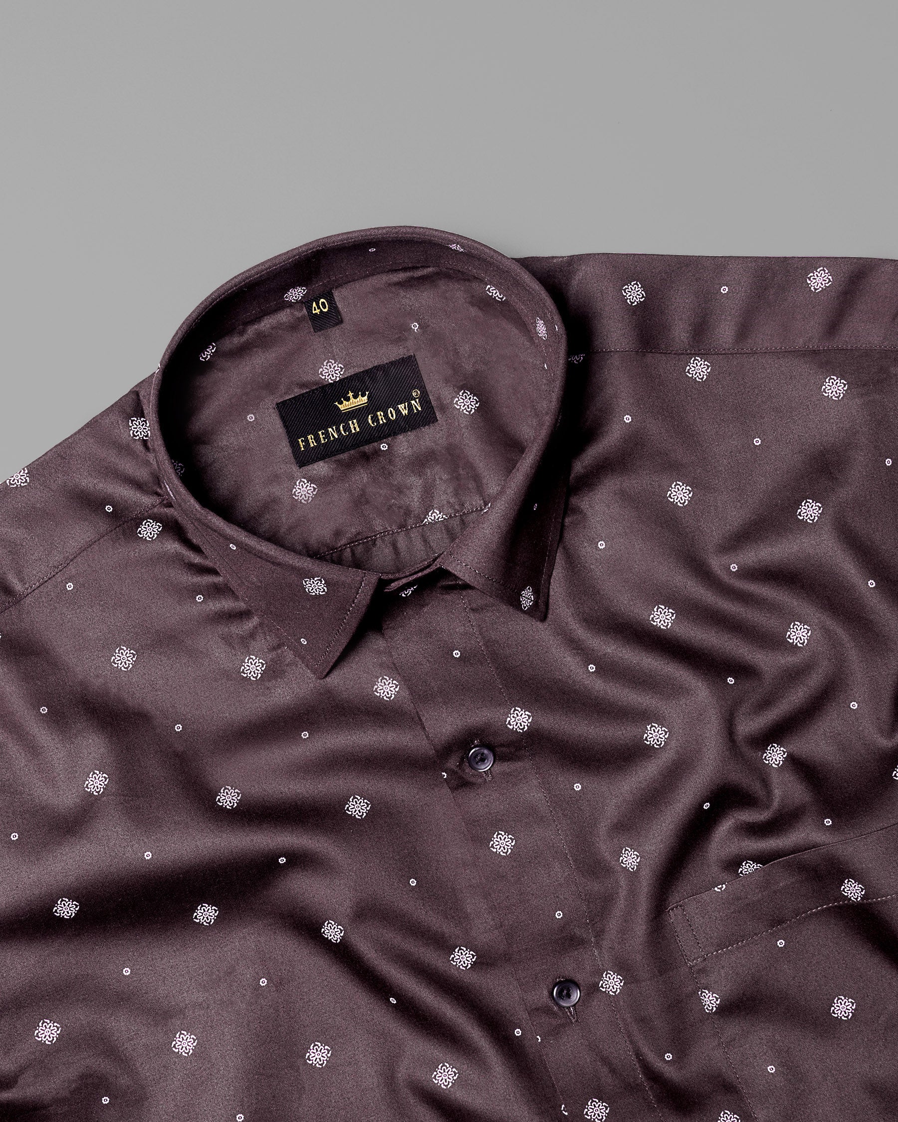 Mortar Brown Printed Super Soft Premium Cotton Shirt 4881-BLK-38, 4881-BLK-H-38, 4881-BLK-H-39, 4881-BLK-40, 4881-BLK-42, 4881-BLK-H-44, 4881-BLK-H-46, 4881-BLK-50, 4881-BLK-H-50, 4881-BLK-39, 4881-BLK-H-40, 4881-BLK-H-42, 4881-BLK-44, 4881-BLK-46, 4881-BLK-48, 4881-BLK-H-48, 4881-BLK-52, 4881-BLK-H-52