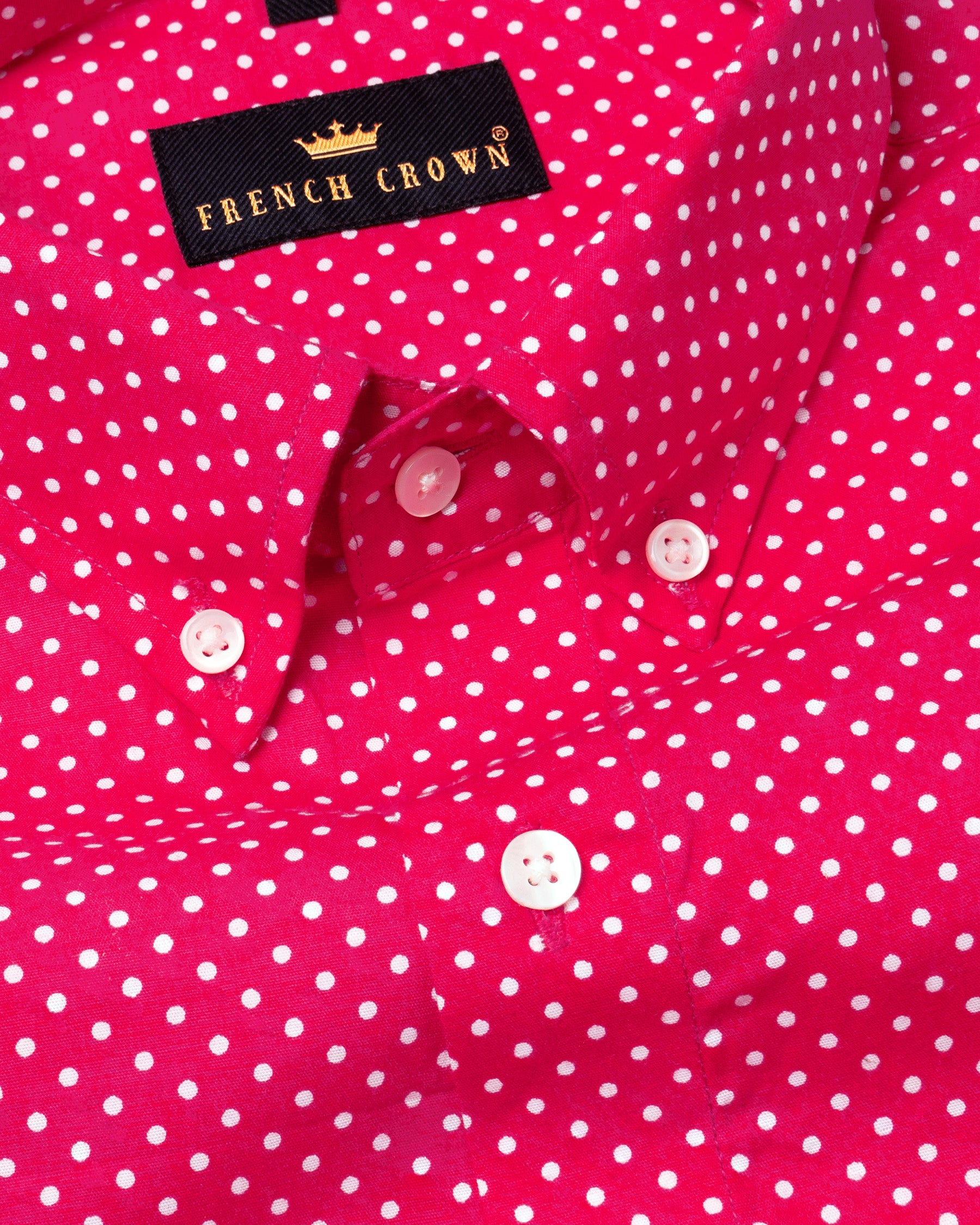 Pink Polka Dotted Premium Cotton Shirt 4906-BD-38, 4906-BD-H-38, 4906-BD-39, 4906-BD-H-39, 4906-BD-40, 4906-BD-H-40, 4906-BD-42, 4906-BD-H-42, 4906-BD-44, 4906-BD-H-44, 4906-BD-46, 4906-BD-H-46, 4906-BD-48, 4906-BD-H-48, 4906-BD-50, 4906-BD-H-50, 4906-BD-52, 4906-BD-H-52