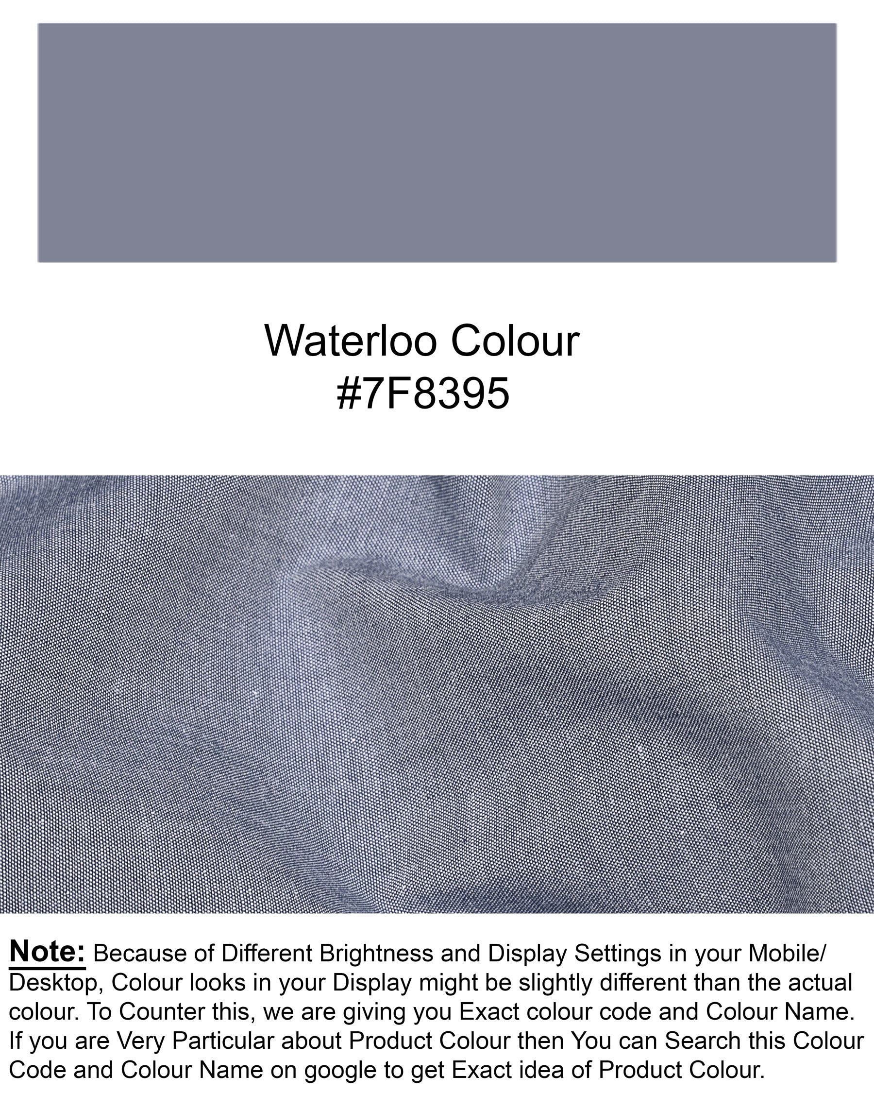 Waterloo Grey Premium Cotton Shirt 4913-M-BLK-38, 4913-M-BLK-H-38, 4913-M-BLK-39, 4913-M-BLK-40, 4913-M-BLK-H-42, 4913-M-BLK-H-44, 4913-M-BLK-H-46, 4913-M-BLK-48, 4913-M-BLK-H-48, 4913-M-BLK-H-52, 4913-M-BLK-H-40, 4913-M-BLK-42, 4913-M-BLK-H-39, 4913-M-BLK-44, 4913-M-BLK-46, 4913-M-BLK-50, 4913-M-BLK-H-50, 4913-M-BLK-52