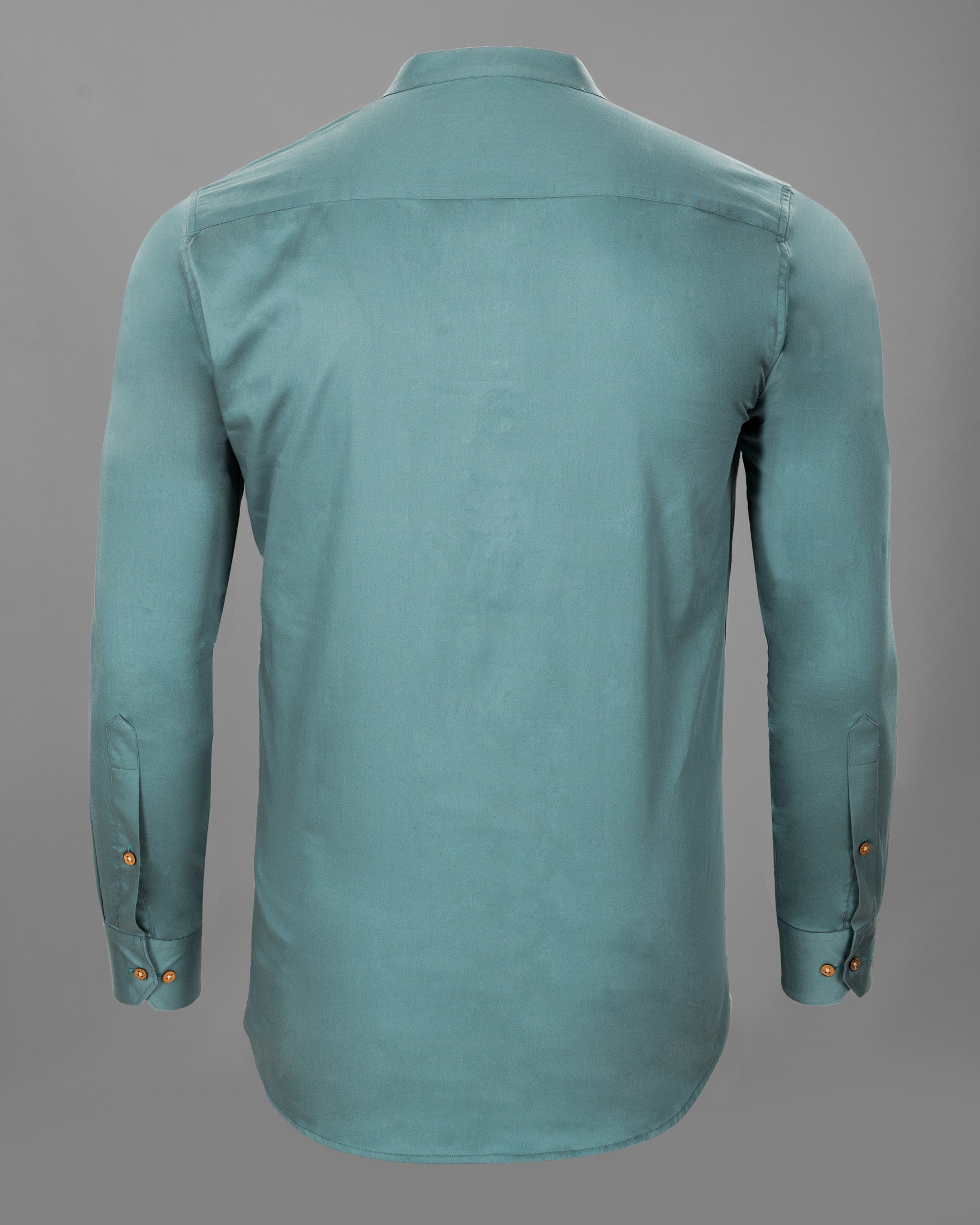 Nevada Blue Premium Cotton Kurta Style Shirt