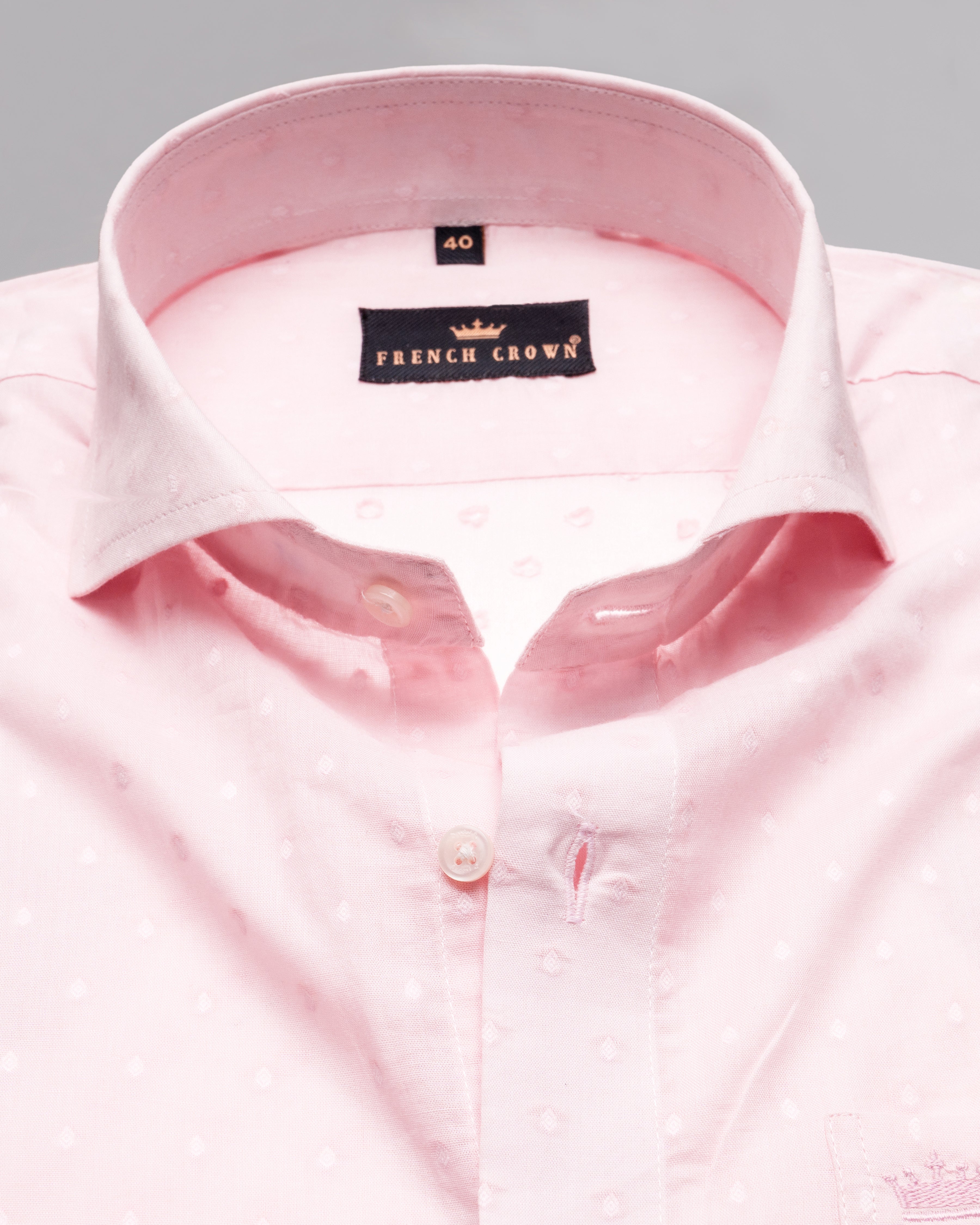 Pale Rose Pink Dobby Textured Ultra Lightweight Premium Giza Cotton Shirt 4959-CA-38, 4959-CA-H-38, 4959-CA-39, 4959-CA-H-39, 4959-CA-40, 4959-CA-42, 4959-CA-H-42, 4959-CA-44, 4959-CA-H-44, 4959-CA-46, 4959-CA-H-46, 4959-CA-48, 4959-CA-H-48, 4959-CA-50, 4959-CA-H-50, 4959-CA-52, 4959-CA-H-52, 4959-CA-H-40