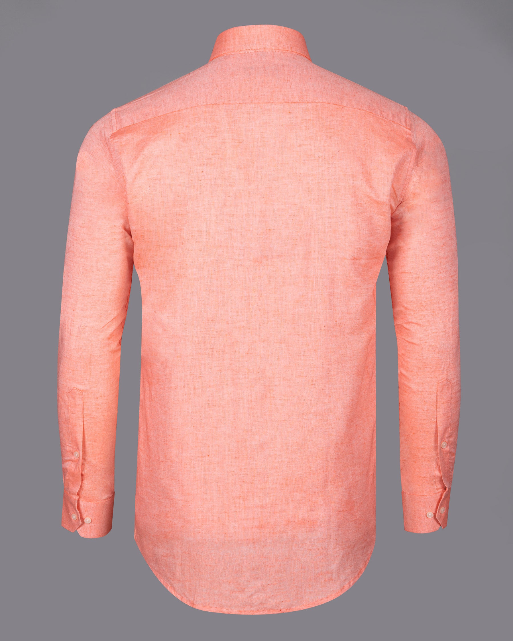 Tangerine Orange Luxurious Linen Shirt