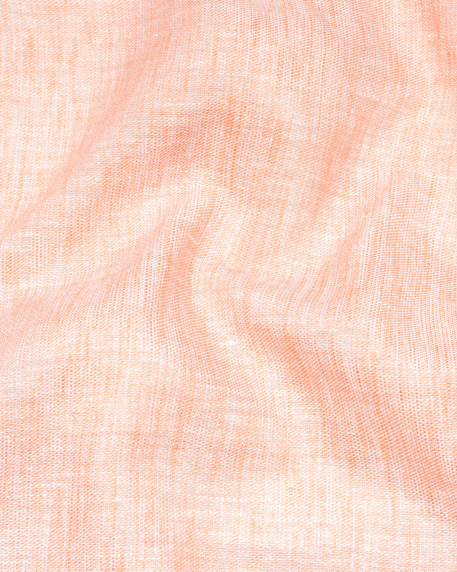 Tequila Orange Luxurious Linen Kurta Shirt