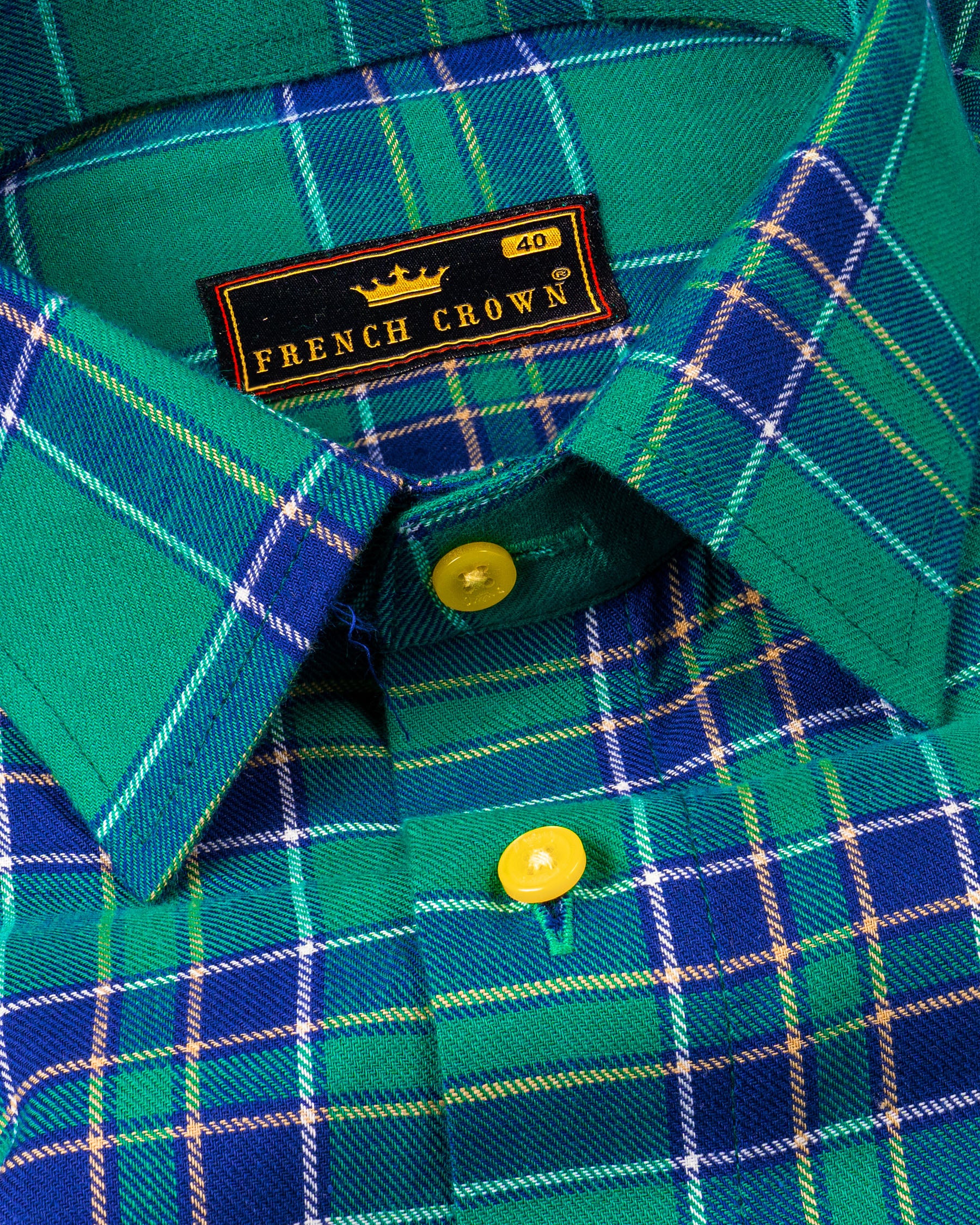 Gossamer Green Plaid Premium cotton Shirt 5016-CA-38,5016-YL-38,5016-CA-39,5016-YL-39,5016-CA-40,5016-YL-40,5016-CA-42,5016-YL-42,5016-CA-44,5016-YL-44,5016-CA-46,5016-YL-46,5016-CA-48,5016-YL-48,5016-CA-50,5016-YL-50,5016-CA-52,5016-YL-52