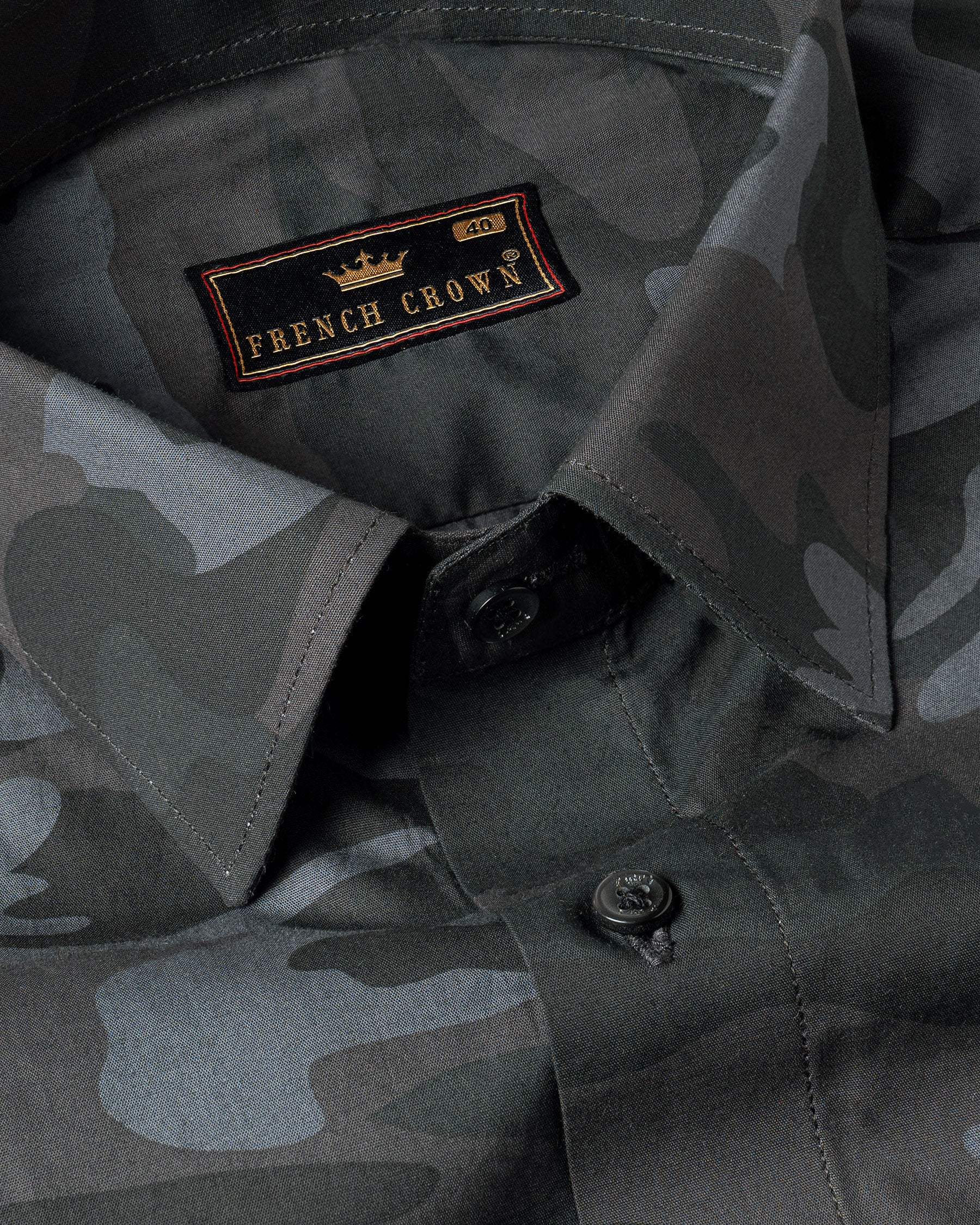 Grey Camouflage Military Printed Premium Cotton Shirt 5033-BLK-38, 5033-BLK-H-38, 5033-BLK-39, 5033-BLK-H-39, 5033-BLK-40, 5033-BLK-H-40, 5033-BLK-42, 5033-BLK-H-42, 5033-BLK-44, 5033-BLK-H-44, 5033-BLK-46, 5033-BLK-H-46, 5033-BLK-48, 5033-BLK-H-48, 5033-BLK-50, 5033-BLK-H-50, 5033-BLK-52, 5033-BLK-H-52
