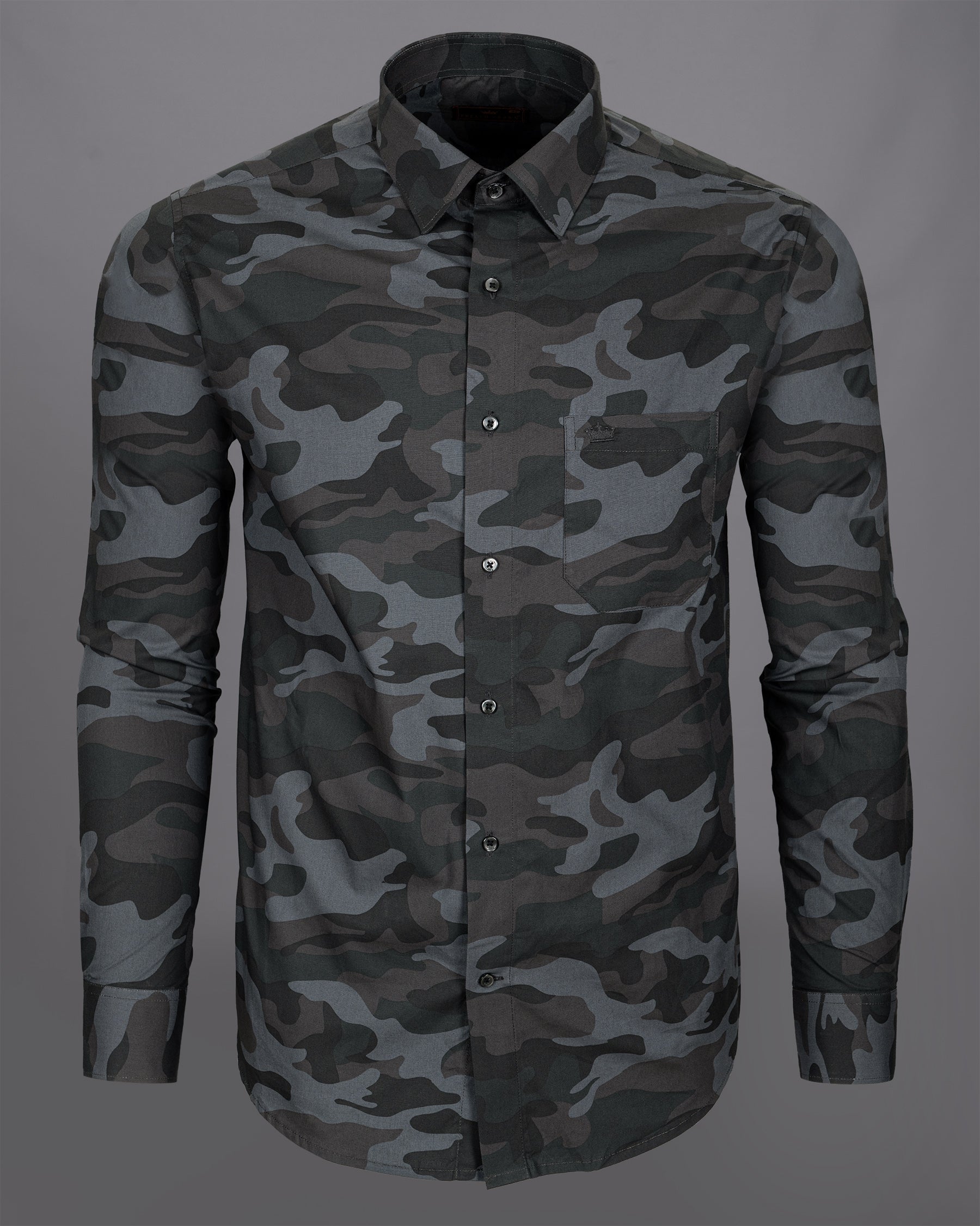 Grey Camouflage Military Printed Premium Cotton Shirt 5033-BLK-38, 5033-BLK-H-38, 5033-BLK-39, 5033-BLK-H-39, 5033-BLK-40, 5033-BLK-H-40, 5033-BLK-42, 5033-BLK-H-42, 5033-BLK-44, 5033-BLK-H-44, 5033-BLK-46, 5033-BLK-H-46, 5033-BLK-48, 5033-BLK-H-48, 5033-BLK-50, 5033-BLK-H-50, 5033-BLK-52, 5033-BLK-H-52