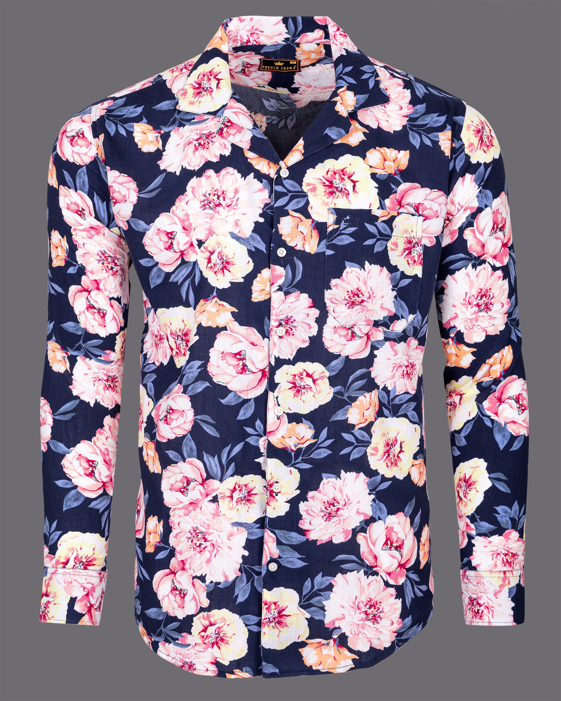 Rhino Blue Multicolor Flowers Printed lightweight Premium Tencel Shirt 5034-CC-38, 5034-CC-H-38, 5034-CC-39, 5034-CC-H-39, 5034-CC-40, 5034-CC-H-40, 5034-CC-42, 5034-CC-H-42, 5034-CC-44, 5034-CC-H-44, 5034-CC-46, 5034-CC-H-46, 5034-CC-48, 5034-CC-H-48, 5034-CC-50, 5034-CC-H-50, 5034-CC-52, 5034-CC-H-52