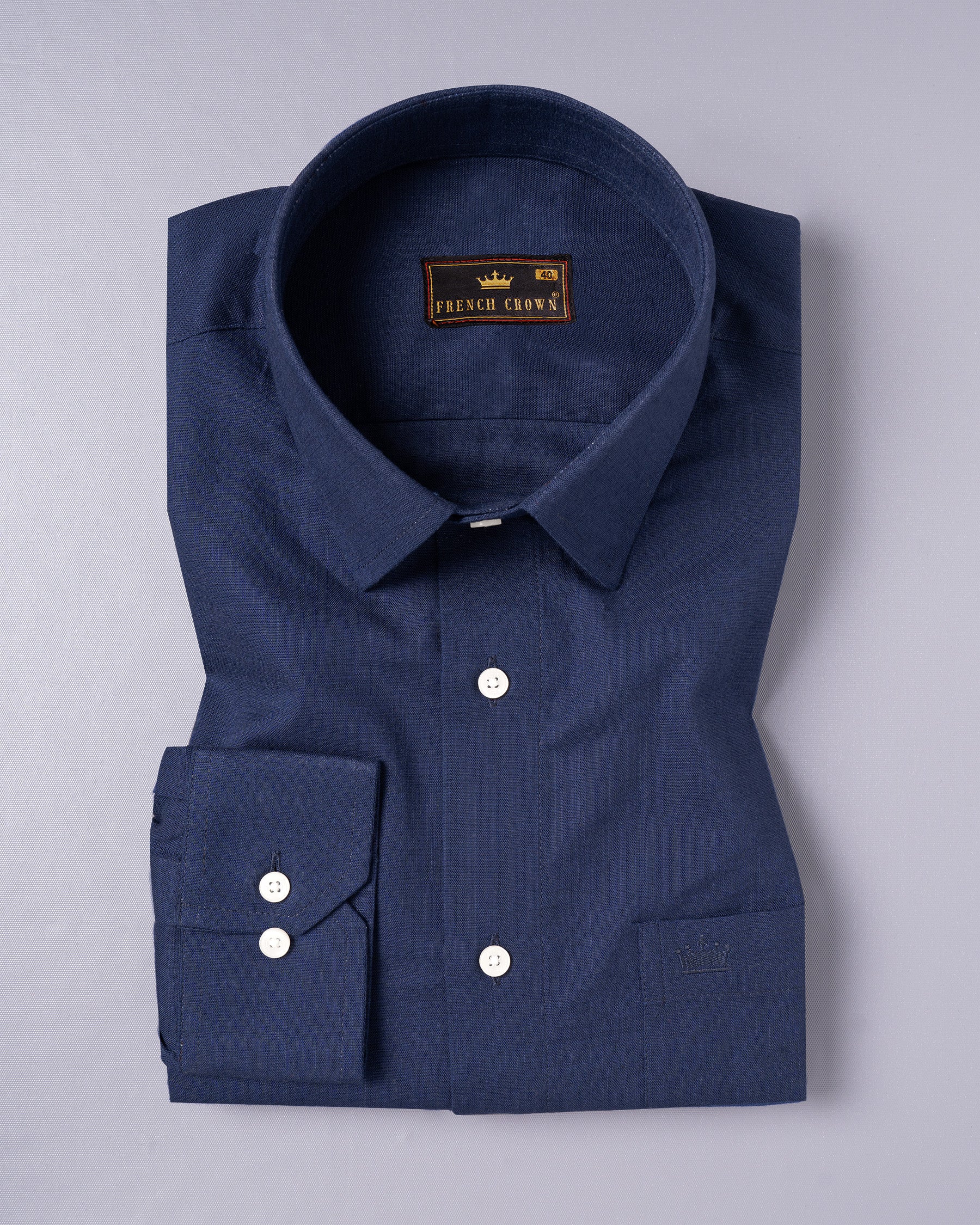 Cloud Burst Blue Luxurious Linen Shirt 5050-38, 5050-H-38, 5050-39, 5050-H-39, 5050-40, 5050-H-40, 5050-42, 5050-H-42, 5050-44, 5050-H-44, 5050-46, 5050-H-46, 5050-48, 5050-H-48, 5050-50, 5050-H-50, 5050-52, 5050-H-52