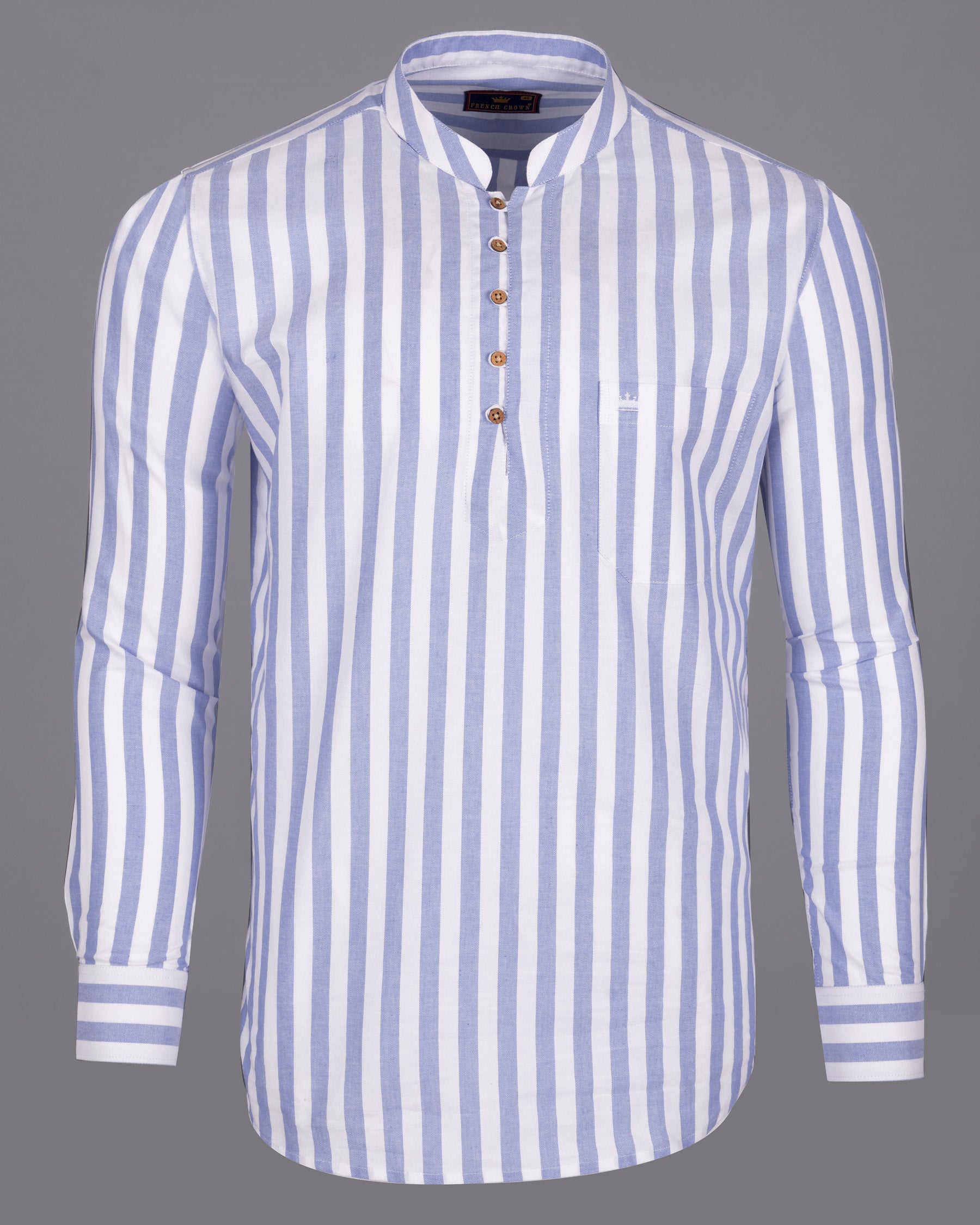 Ship Cove Blue Striped Oxford Kurta Shirt 5061-KS-38, 5061-KS-H-38, 5061-KS-39, 5061-KS-H-39, 5061-KS-40, 5061-KS-H-40, 5061-KS-42, 5061-KS-H-42, 5061-KS-44, 5061-KS-H-44, 5061-KS-46, 5061-KS-H-46, 5061-KS-48, 5061-KS-H-48, 5061-KS-50, 5061-KS-H-50, 5061-KS-52, 5061-KS-H-52