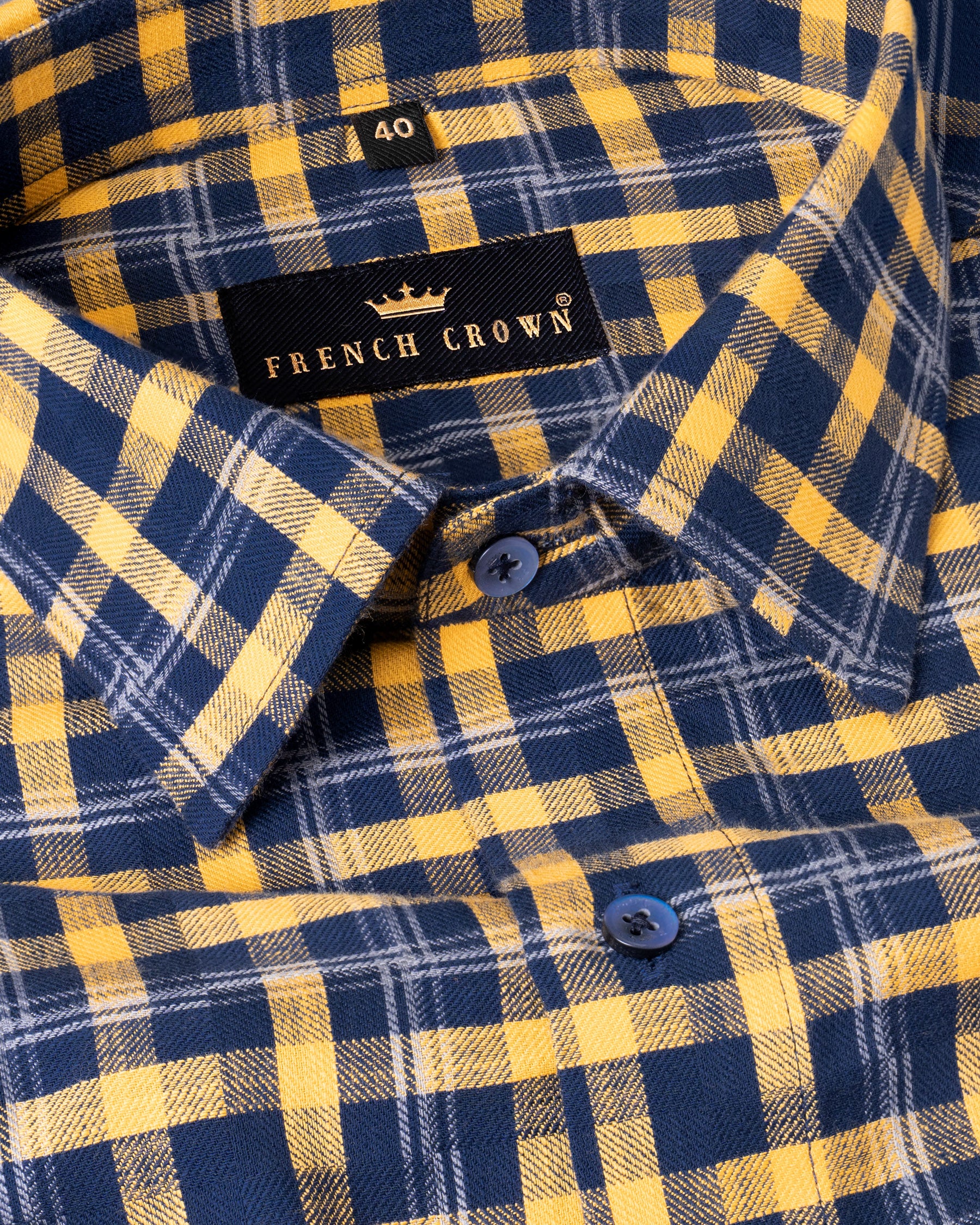 Martinique Blue with Supernova Yellow Twill Plaid Premium Cotton Shirt 5078-BLE-38, 5078-BLE-H-38, 5078-BLE-39, 5078-BLE-H-39, 5078-BLE-40, 5078-BLE-H-40, 5078-BLE-42, 5078-BLE-H-42, 5078-BLE-44, 5078-BLE-H-44, 5078-BLE-46, 5078-BLE-H-46, 5078-BLE-48, 5078-BLE-H-48, 5078-BLE-50, 5078-BLE-H-50, 5078-BLE-52, 5078-BLE-H-52