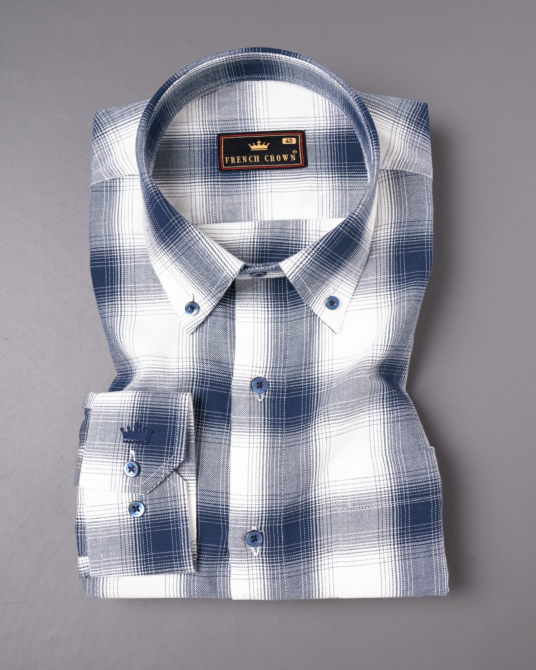 Big Stone Blue with White Twill Plaid Premium Cotton Shirt 5112-BD-BLE-38, 5112-BD-BLE-H-38, 5112-BD-BLE-39, 5112-BD-BLE-H-39, 5112-BD-BLE-40, 5112-BD-BLE-H-40, 5112-BD-BLE-42, 5112-BD-BLE-H-42, 5112-BD-BLE-44, 5112-BD-BLE-H-44, 5112-BD-BLE-46, 5112-BD-BLE-H-46, 5112-BD-BLE-48, 5112-BD-BLE-H-48, 5112-BD-BLE-50, 5112-BD-BLE-H-50, 5112-BD-BLE-52, 5112-BD-BLE-H-52