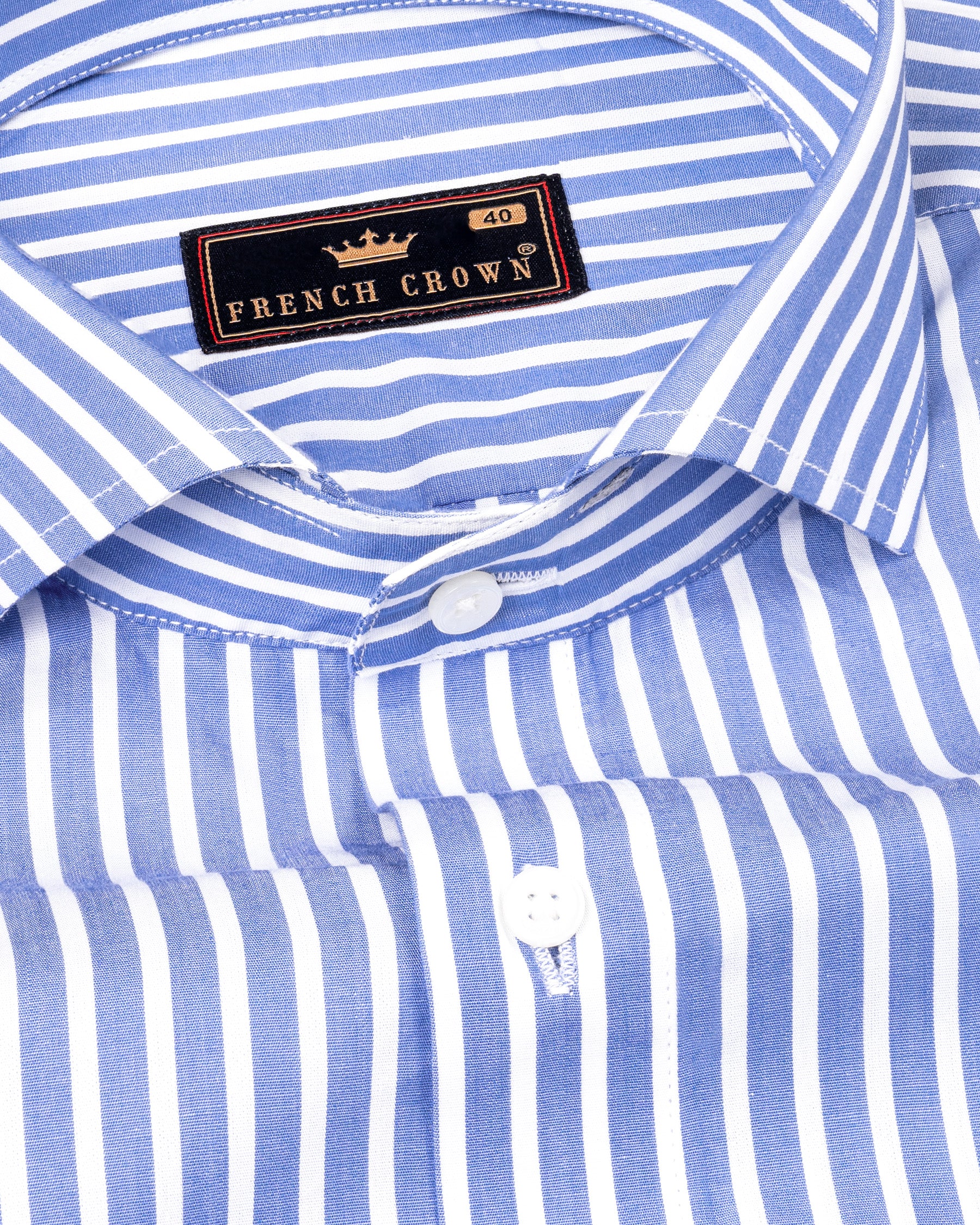 Portage Blue with White Striped Premium Cotton Shirt 5131-CA-38, 5131-CA-H-38, 5131-CA-39, 5131-CA-H-39, 5131-CA-40, 5131-CA-H-40, 5131-CA-42, 5131-CA-H-42, 5131-CA-44, 5131-CA-H-44, 5131-CA-46, 5131-CA-H-46, 5131-CA-48, 5131-CA-H-48, 5131-CA-50, 5131-CA-H-50, 5131-CA-52, 5131-CA-H-52