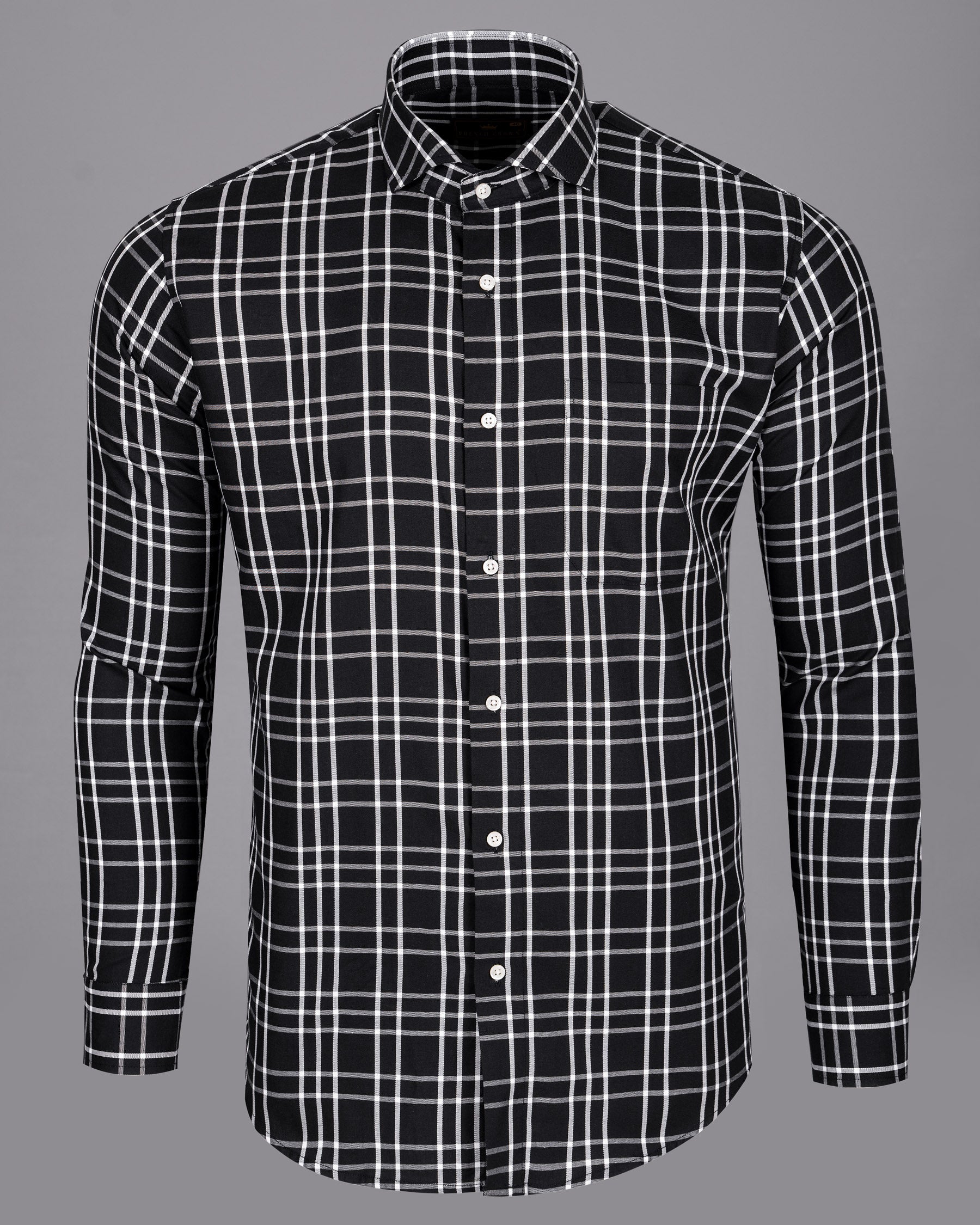 Jade Black Plaid Premium Cotton Shirt 5135-CA-38, 5135-CA-H-38, 5135-CA-39, 5135-CA-H-39, 5135-CA-40, 5135-CA-H-40, 5135-CA-42, 5135-CA-H-42, 5135-CA-44, 5135-CA-H-44, 5135-CA-46, 5135-CA-H-46, 5135-CA-48, 5135-CA-H-48, 5135-CA-50, 5135-CA-H-50, 5135-CA-52, 5135-CA-H-52