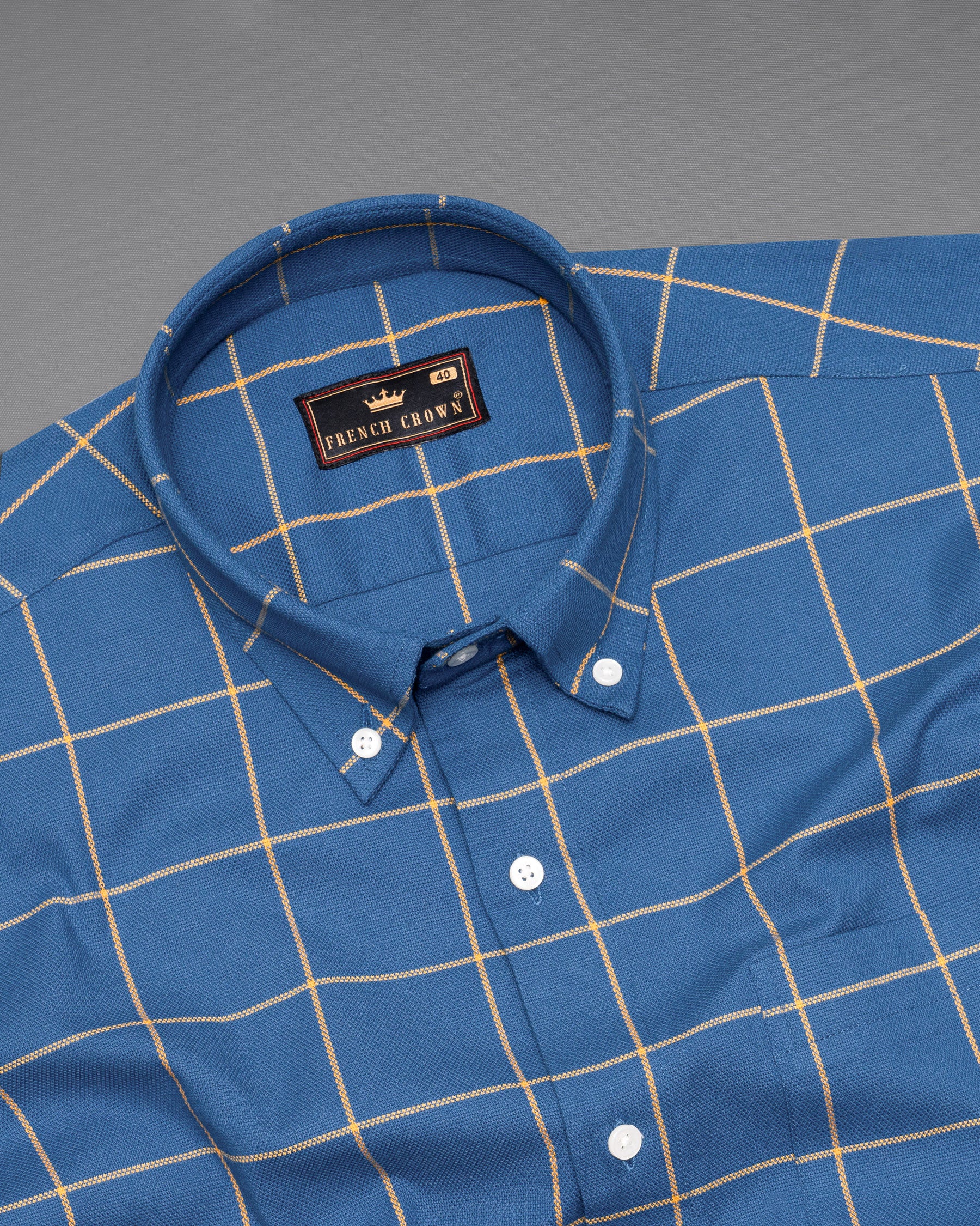 Chathams Blue Windowpane Premium Oxford Shirt 5142-BD-38, 5142-BD-H-38, 5142-BD-39, 5142-BD-H-39, 5142-BD-40, 5142-BD-H-40, 5142-BD-42, 5142-BD-H-42, 5142-BD-44, 5142-BD-H-44, 5142-BD-46, 5142-BD-H-46, 5142-BD-48, 5142-BD-H-48, 5142-BD-50, 5142-BD-H-50, 5142-BD-52, 5142-BD-H-52