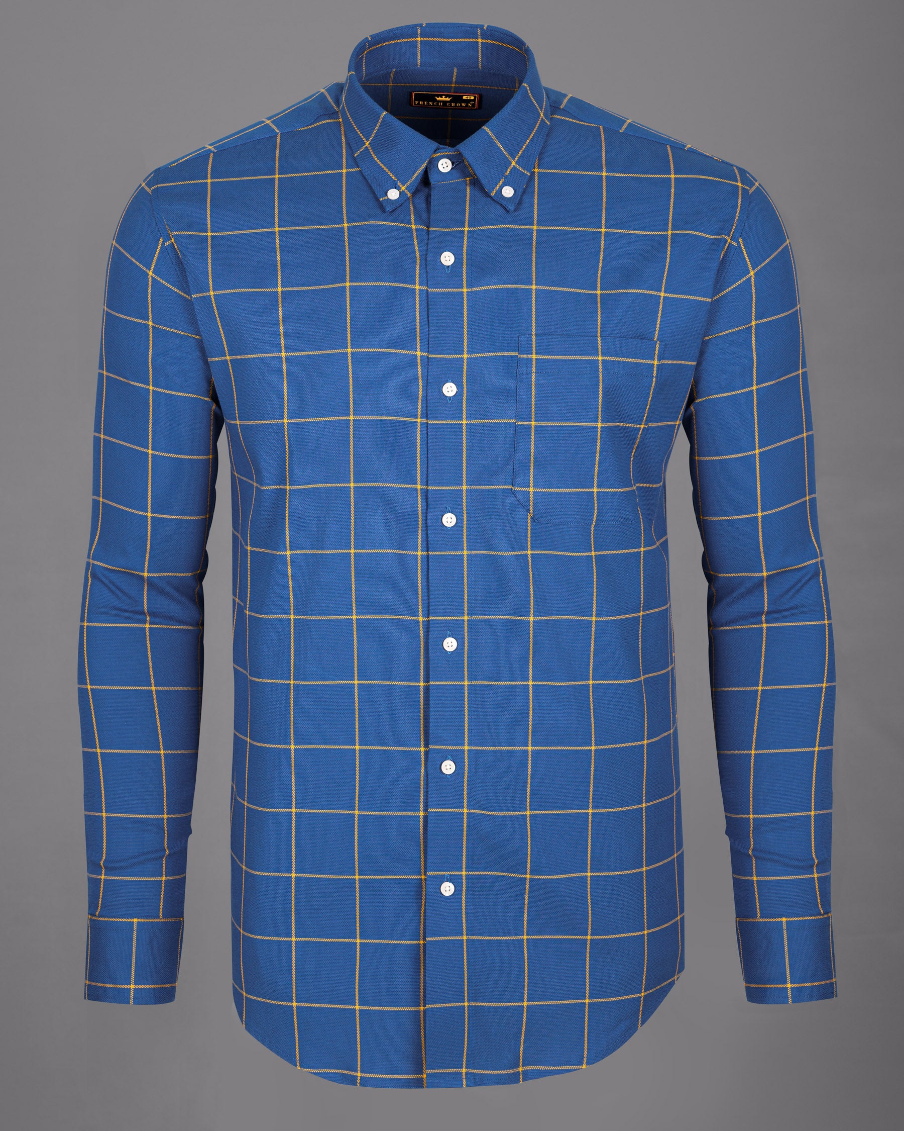 Chathams Blue Windowpane Premium Oxford Shirt 5142-BD-38, 5142-BD-H-38, 5142-BD-39, 5142-BD-H-39, 5142-BD-40, 5142-BD-H-40, 5142-BD-42, 5142-BD-H-42, 5142-BD-44, 5142-BD-H-44, 5142-BD-46, 5142-BD-H-46, 5142-BD-48, 5142-BD-H-48, 5142-BD-50, 5142-BD-H-50, 5142-BD-52, 5142-BD-H-52