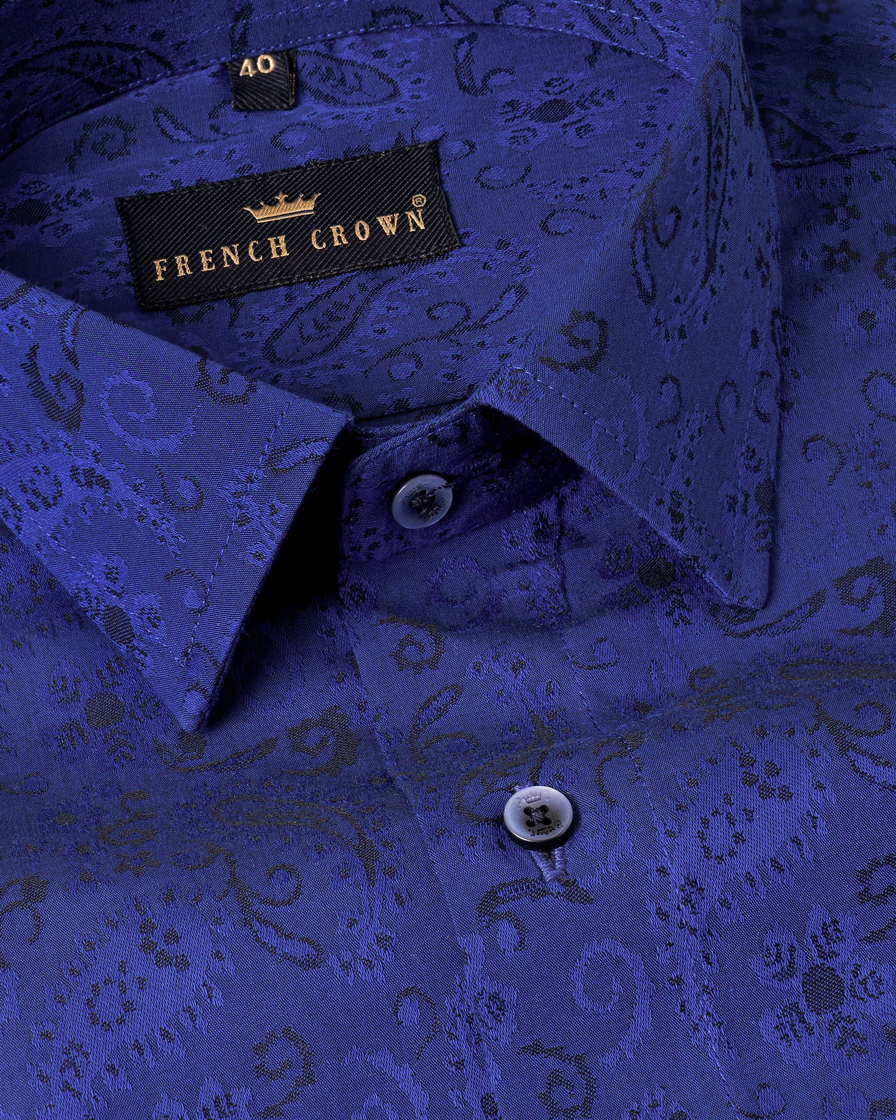 Paris M Blue with Jade Black Jacquard Paisleys Textured Premium Giza Cotton Shirt 5174-BLE-38, 5174-BLE-H-38, 5174-BLE-39, 5174-BLE-H-39, 5174-BLE-40, 5174-BLE-H-40, 5174-BLE-42, 5174-BLE-H-42, 5174-BLE-44, 5174-BLE-H-44, 5174-BLE-46, 5174-BLE-H-46, 5174-BLE-48, 5174-BLE-H-48, 5174-BLE-50, 5174-BLE-H-50, 5174-BLE-52, 5174-BLE-H-52