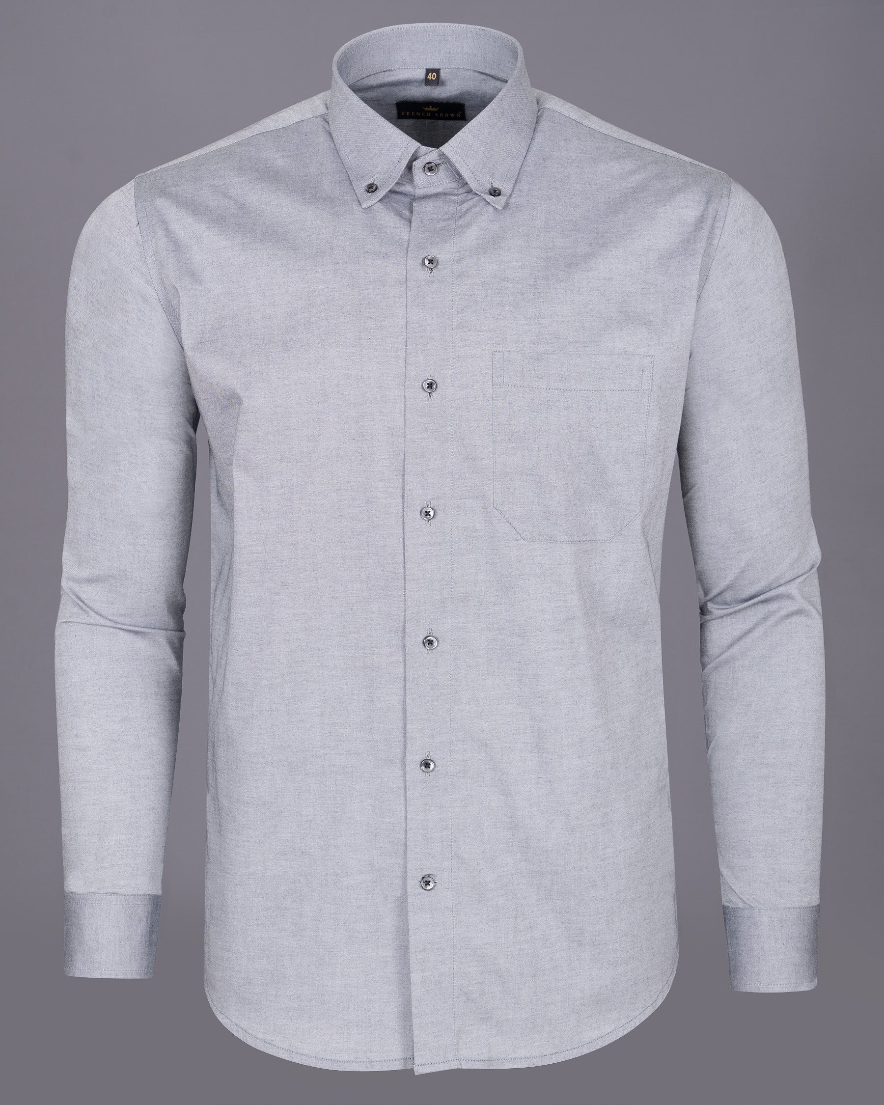 French Grey Royal Oxford Shirt 5176-BD-BLE-38, 5176-BD-BLE-H-38, 5176-BD-BLE-39, 5176-BD-BLE-H-39, 5176-BD-BLE-40, 5176-BD-BLE-H-40, 5176-BD-BLE-42, 5176-BD-BLE-H-42, 5176-BD-BLE-44, 5176-BD-BLE-H-44, 5176-BD-BLE-46, 5176-BD-BLE-H-46, 5176-BD-BLE-48, 5176-BD-BLE-H-48, 5176-BD-BLE-50, 5176-BD-BLE-H-50, 5176-BD-BLE-52, 5176-BD-BLE-H-52